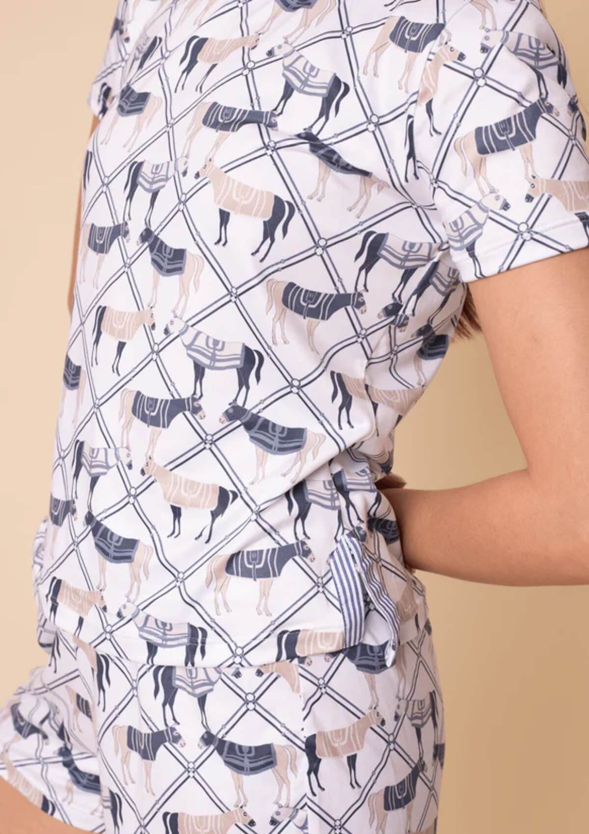 Aurora PJ's Set | Short Sleeve Short Set | Celeste