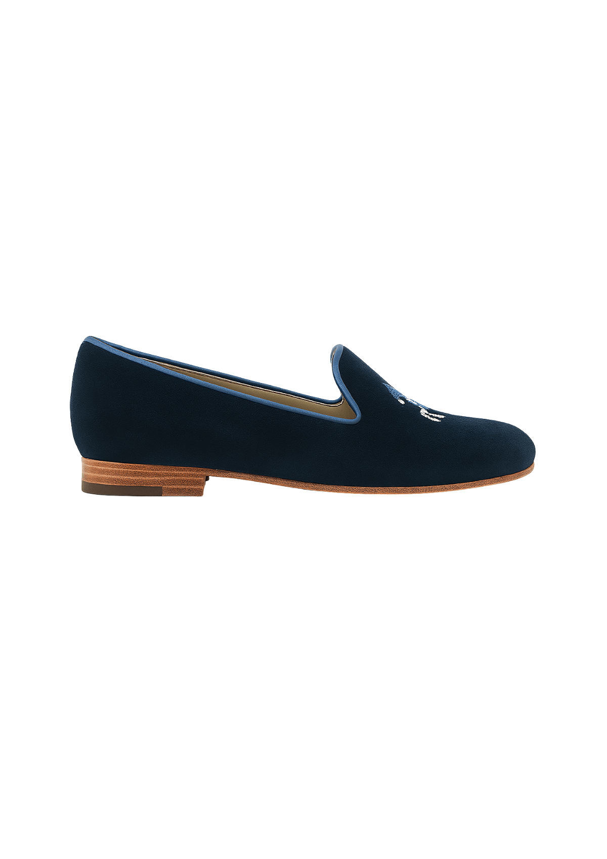 Mimosa Velvet Loafers | Carousel | Navy