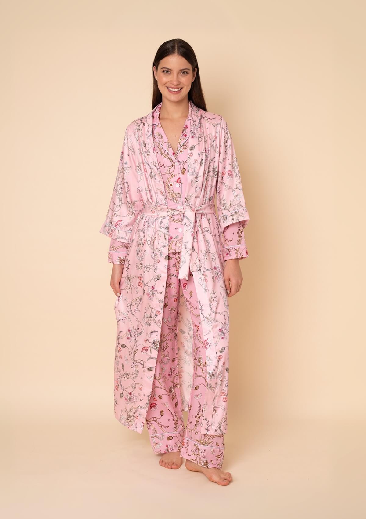 Herbaria Robe | Herbaria Print Rose