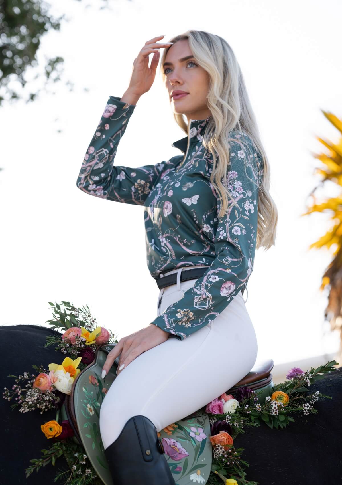 Herbaria Quarter Zip | Deep Green