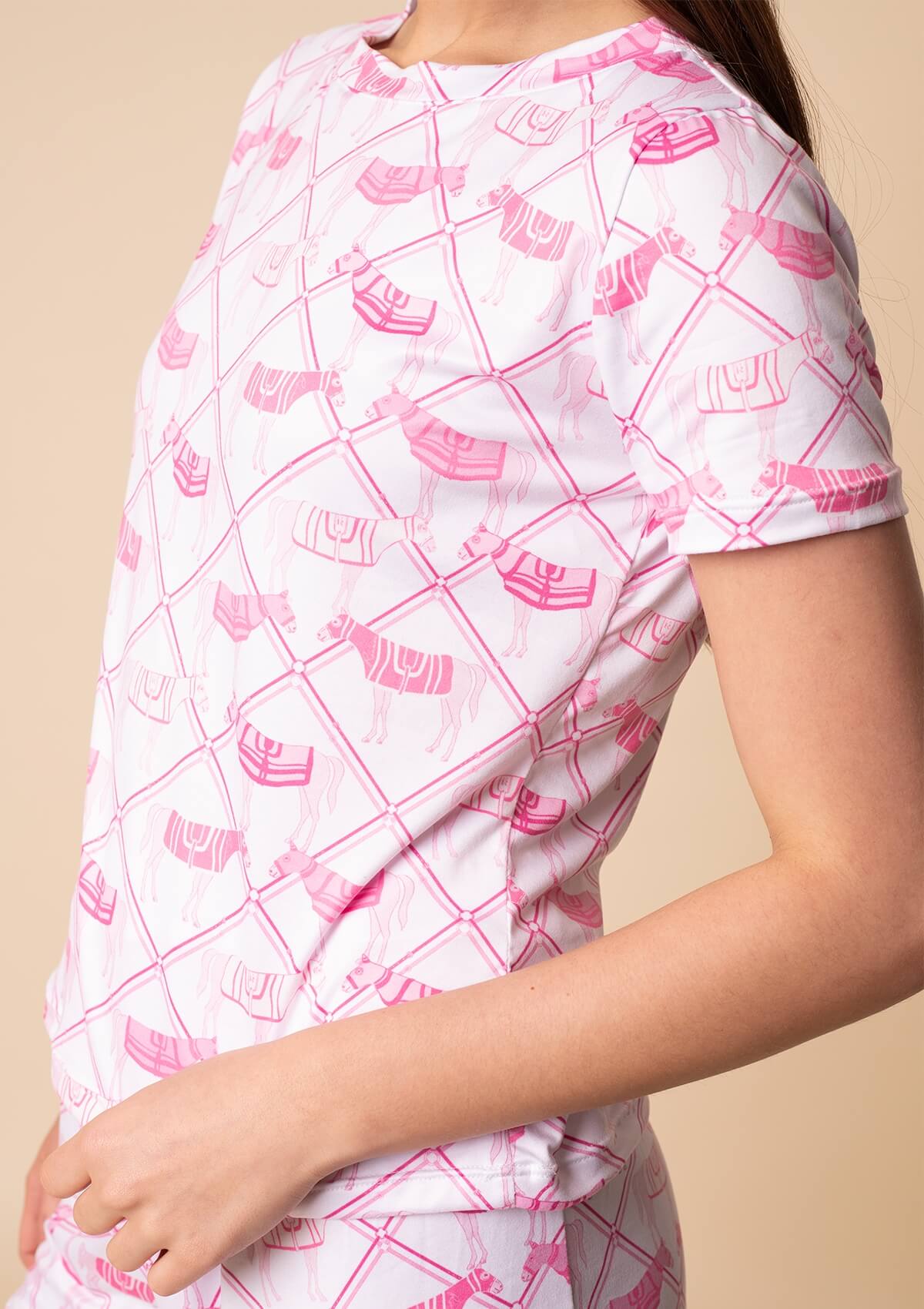 Aurora PJ's Set | Short Sleeve Short Set | Pink