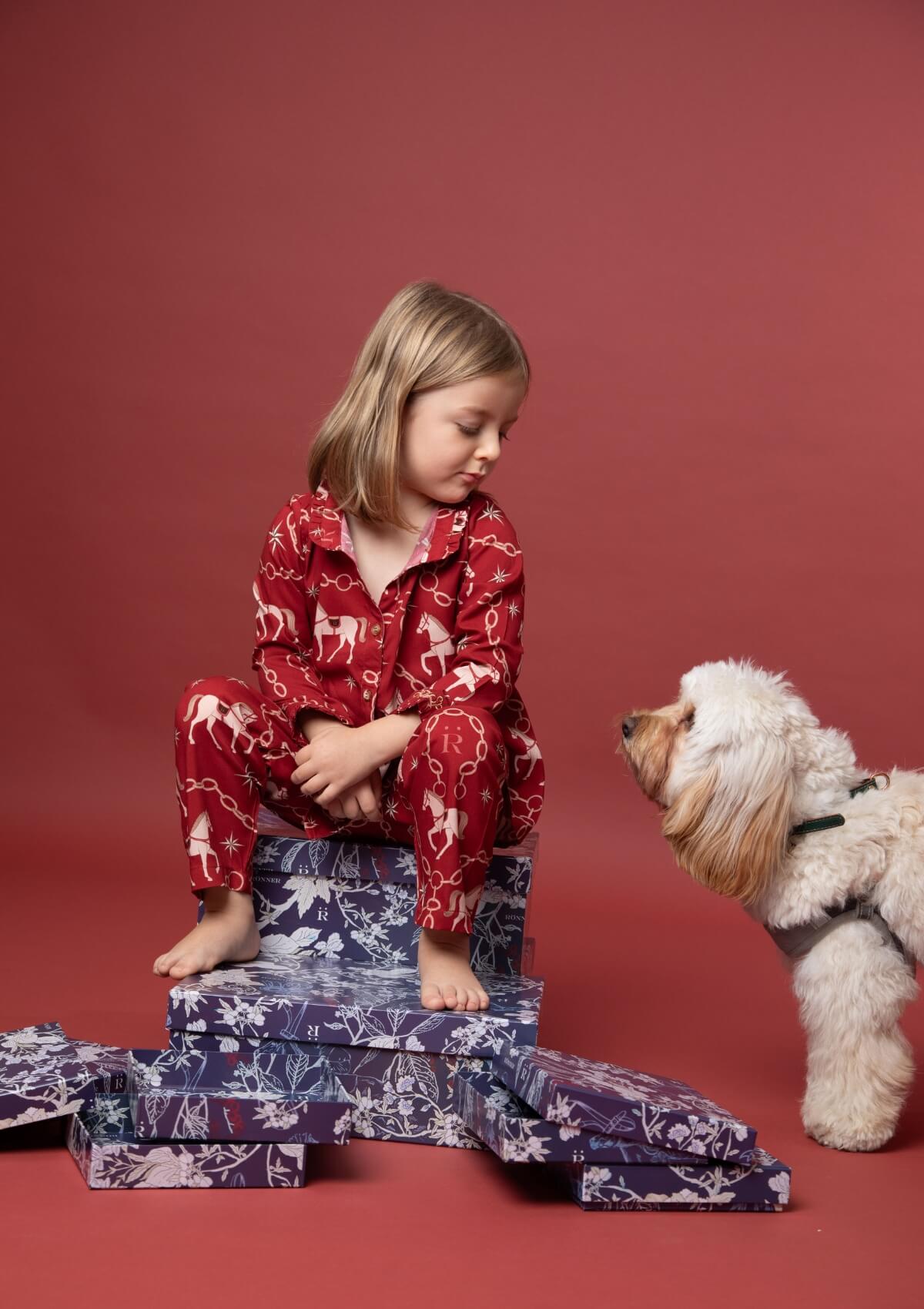 Celeste Children's PJ's Set | Long Sleeve | Magical Horse Print