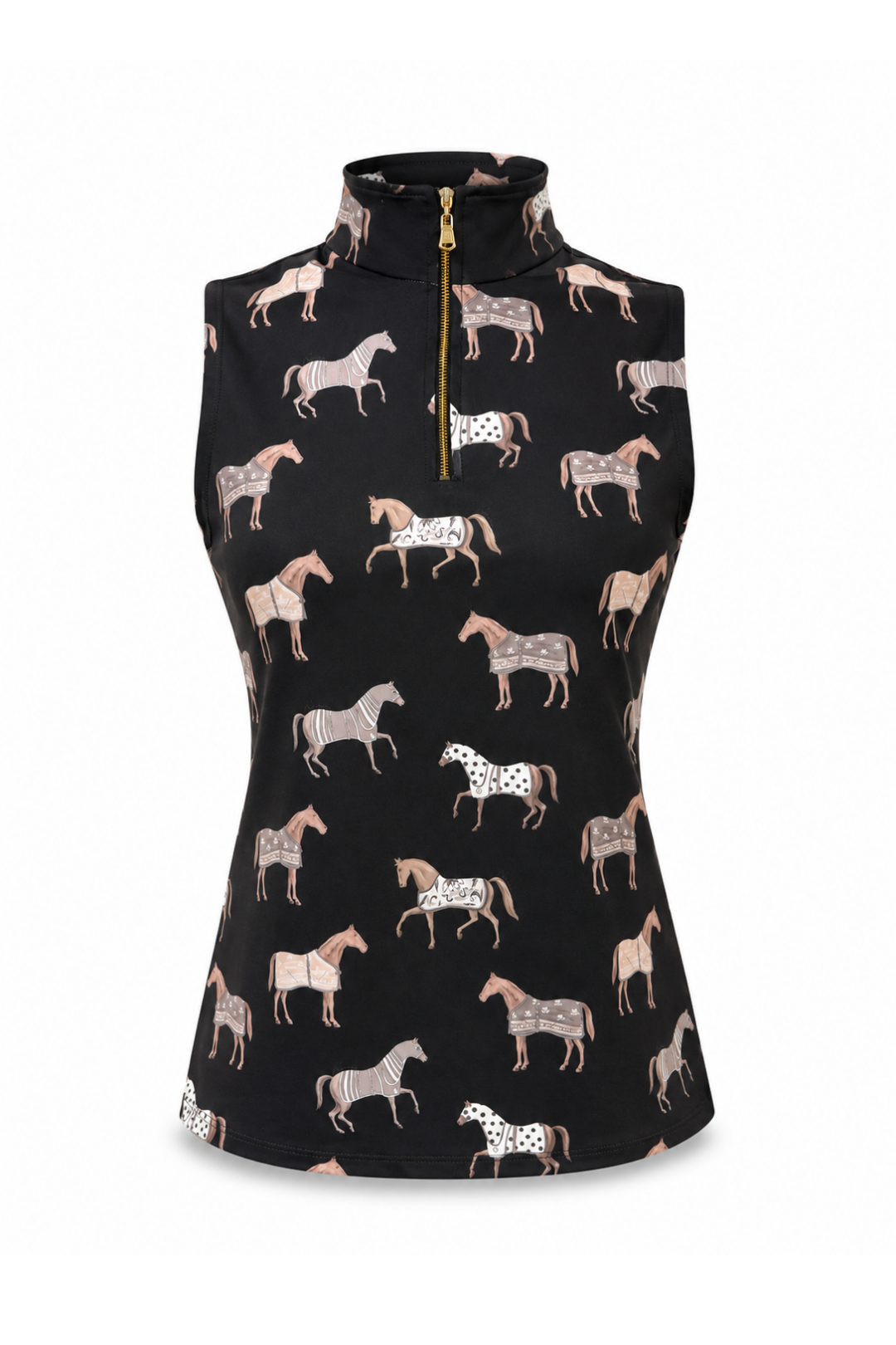 Poise Printed Sleeveless Q-Zip