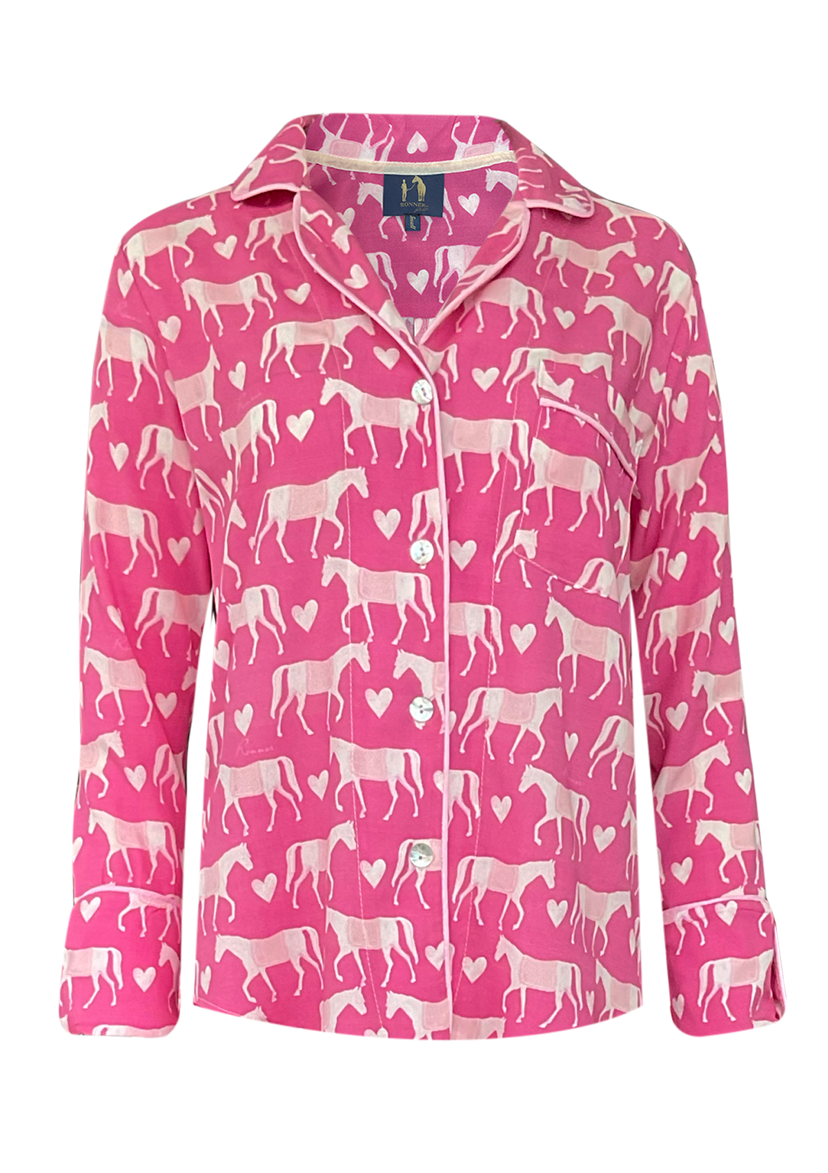 Be Mine PJ'S Set | Hot Pink | Equestrian Sleepwear Collection - Rönner