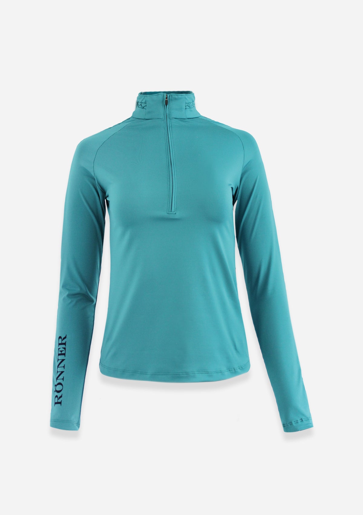 Braid Quarter Zip Long-Sleeve | Jade | Extra 20% OFF