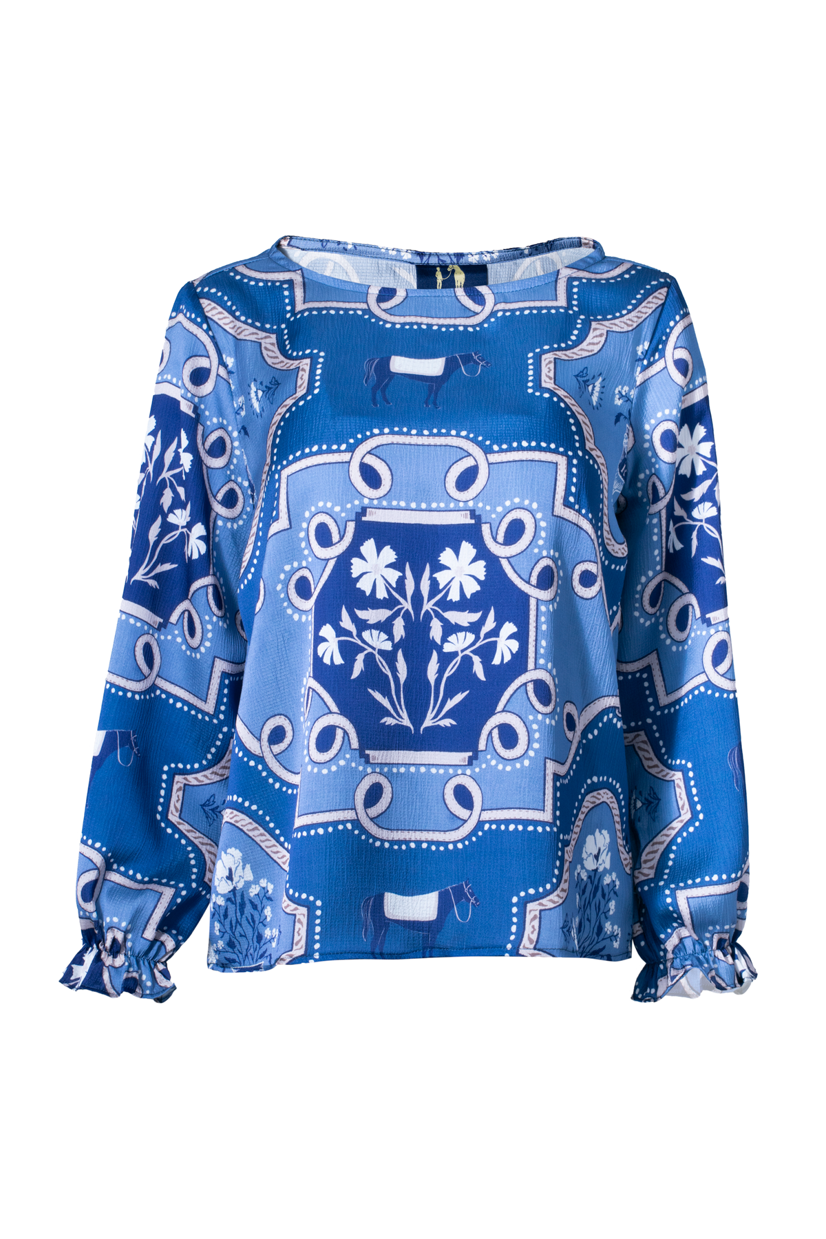 Caravelle Blouse | Veranda Print | Blue