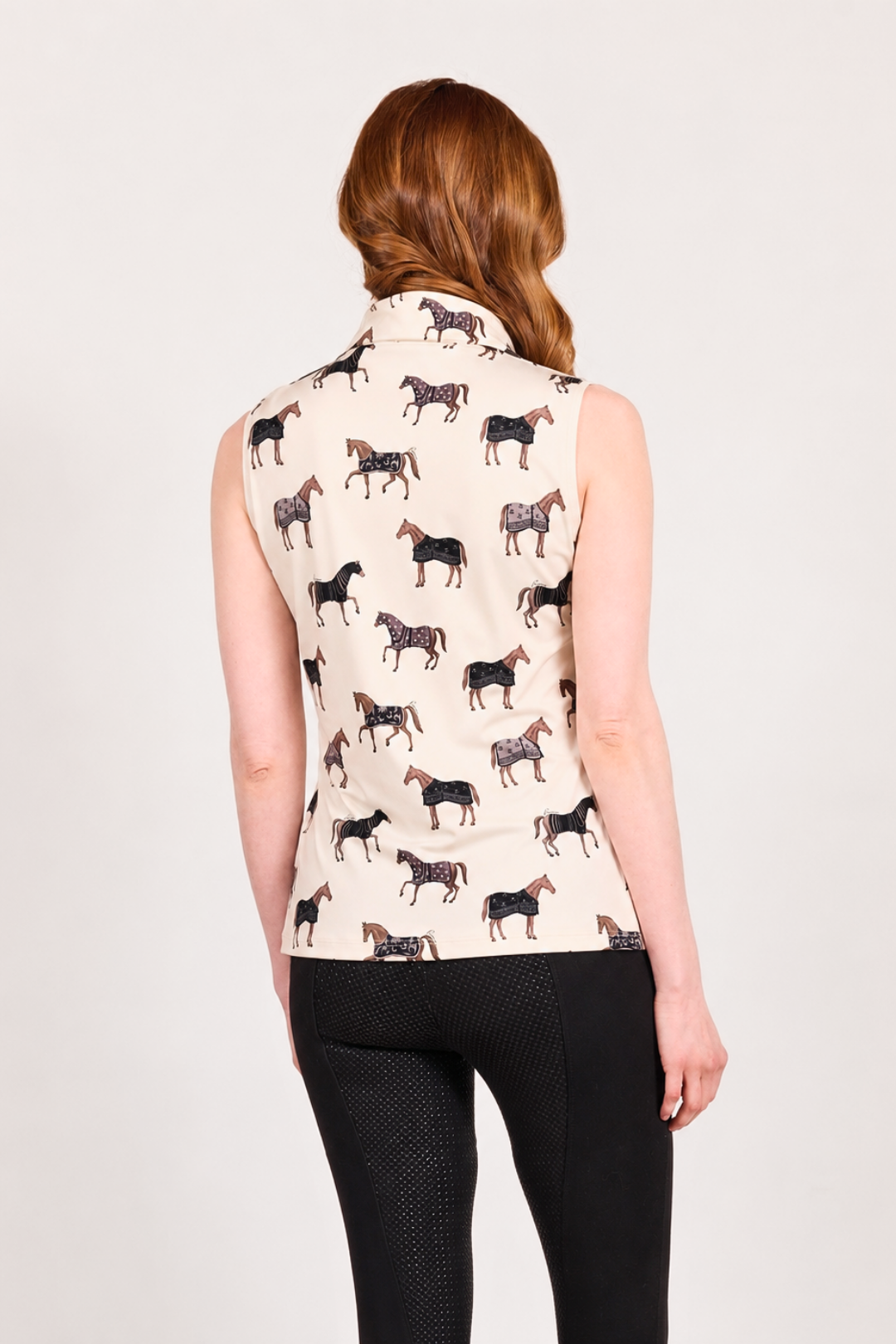 Poise Printed Sleeveless Q-Zip