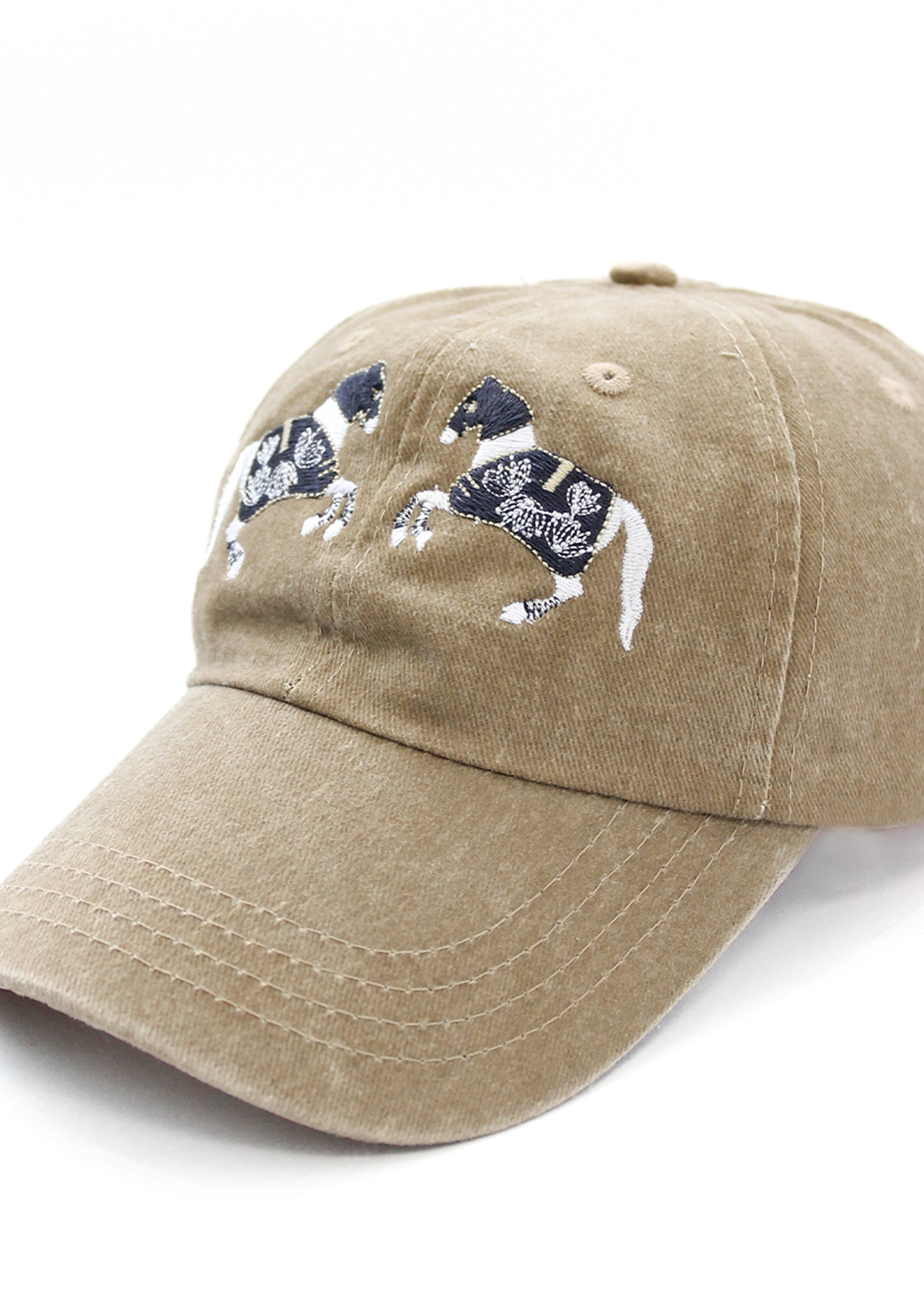 Equestrian Cotton Carousel Cap | Beige