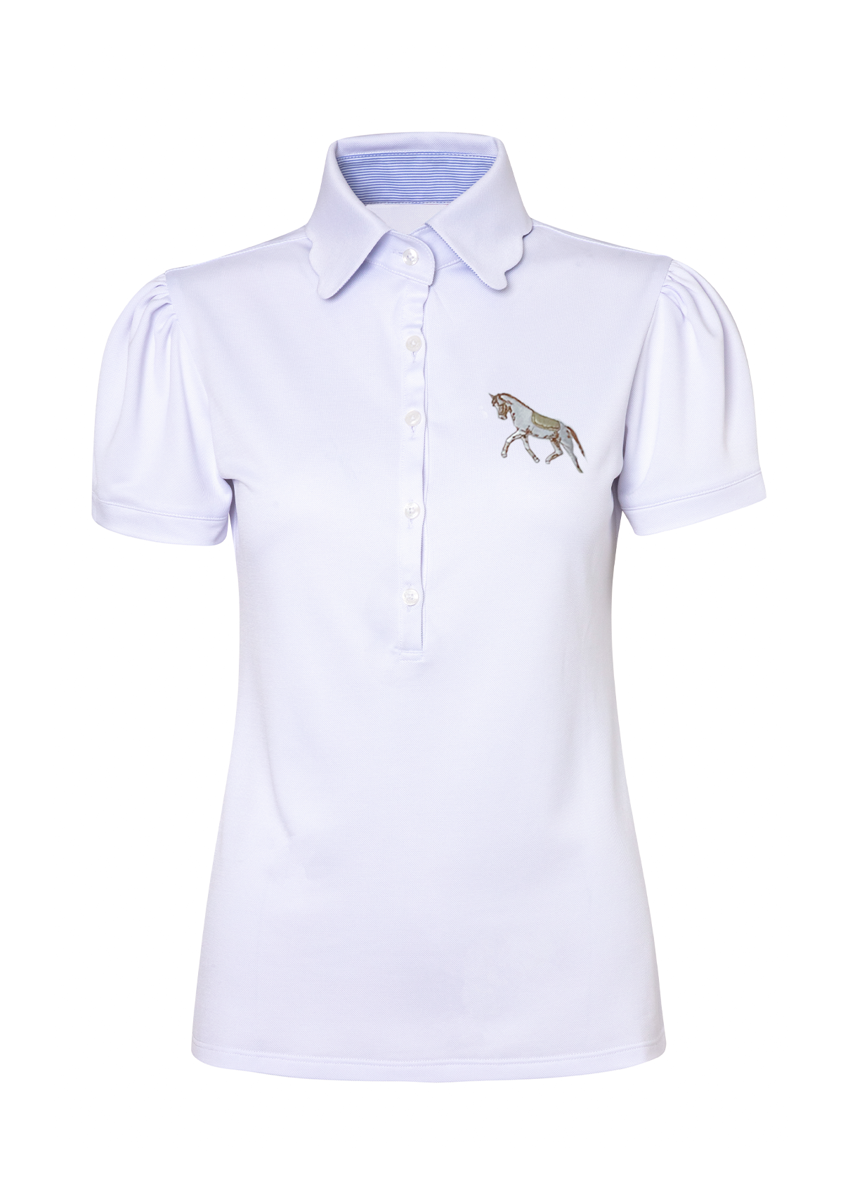 Acasia Horse Polo Shirt Basic White High Tech Ronner