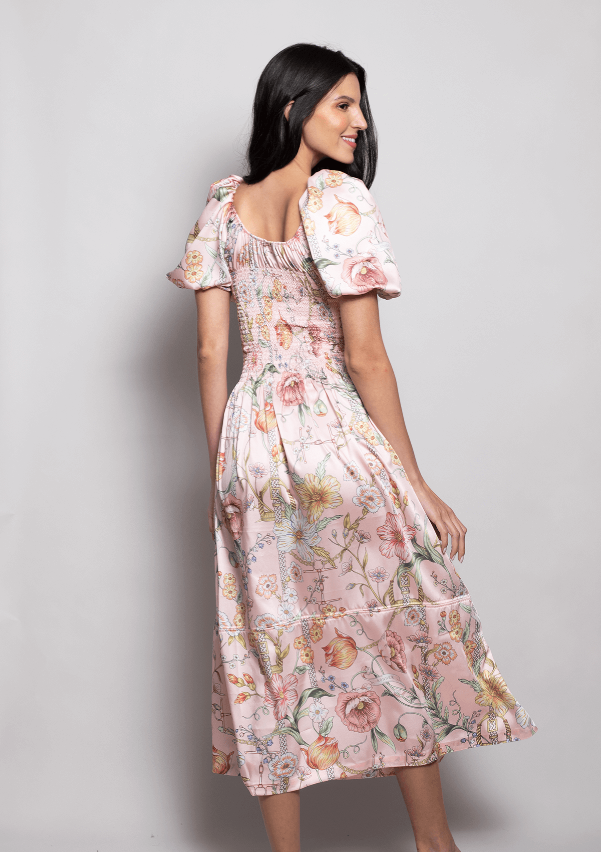 Fleurit Dress | Botany Print Rose