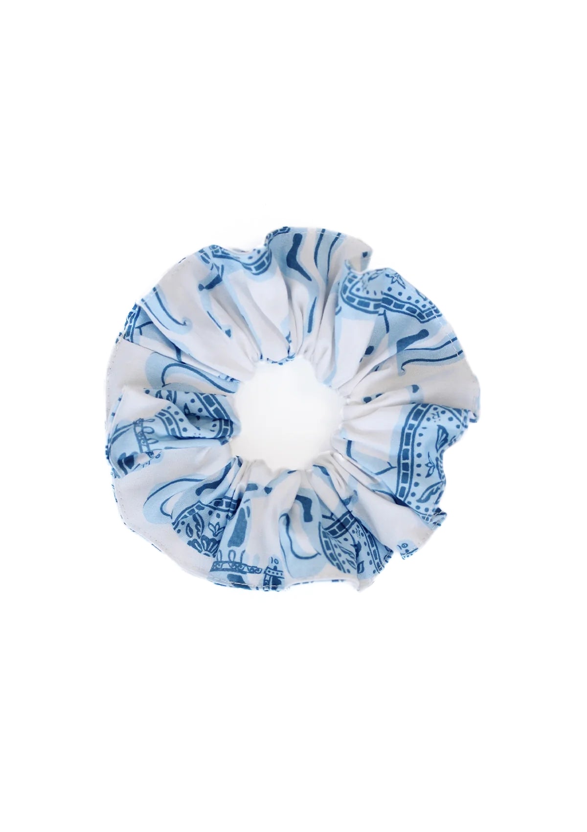 Hair Scrunchie Blossomare Print | Blue