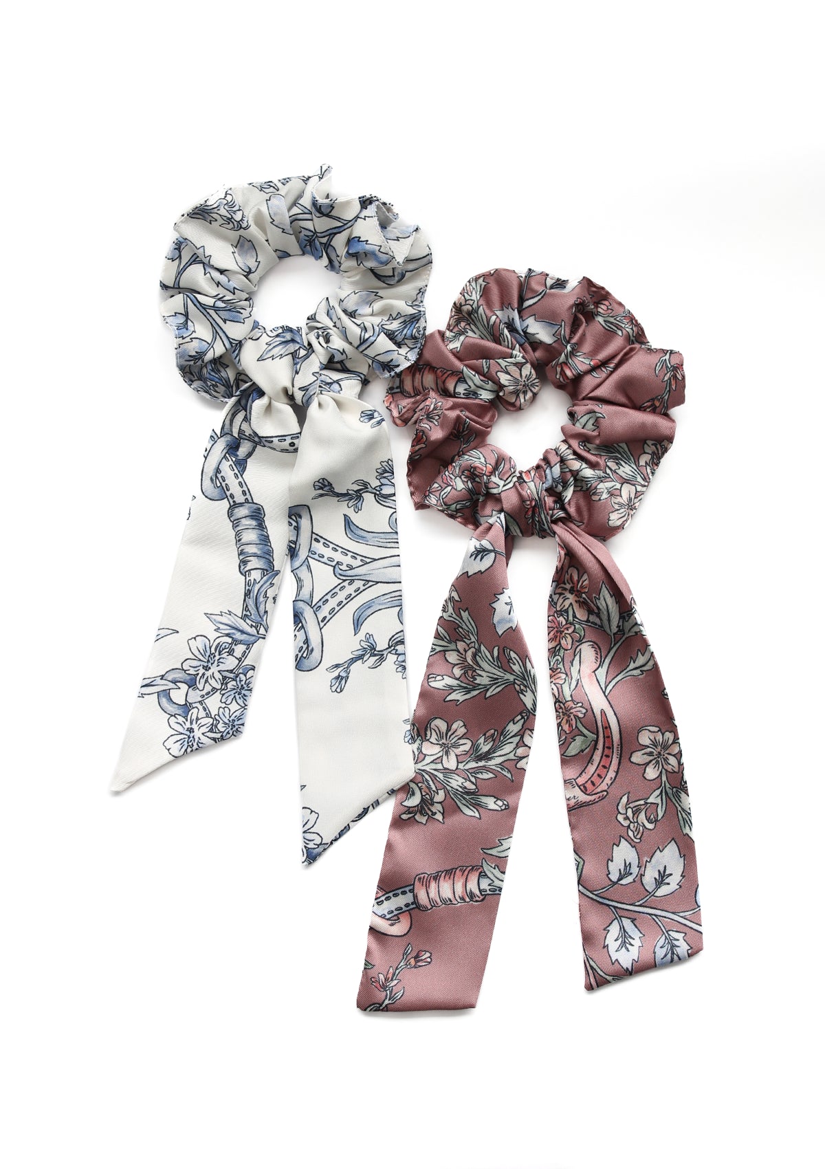 Scarf Hair Scrunchie Equiflora | Set of Two