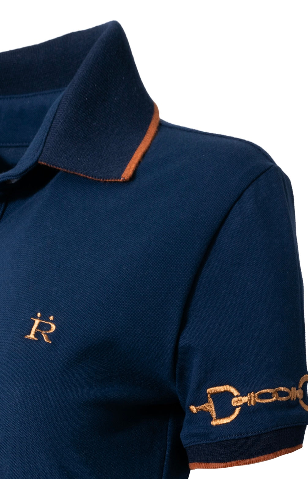 The Equestrian Polo - Navy with cognac