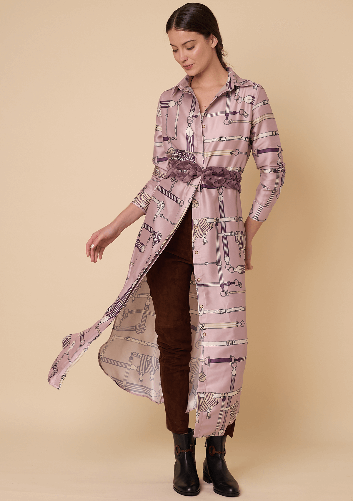 Equestrian Tunic Dress | Jubilea Print | Rose Blush
