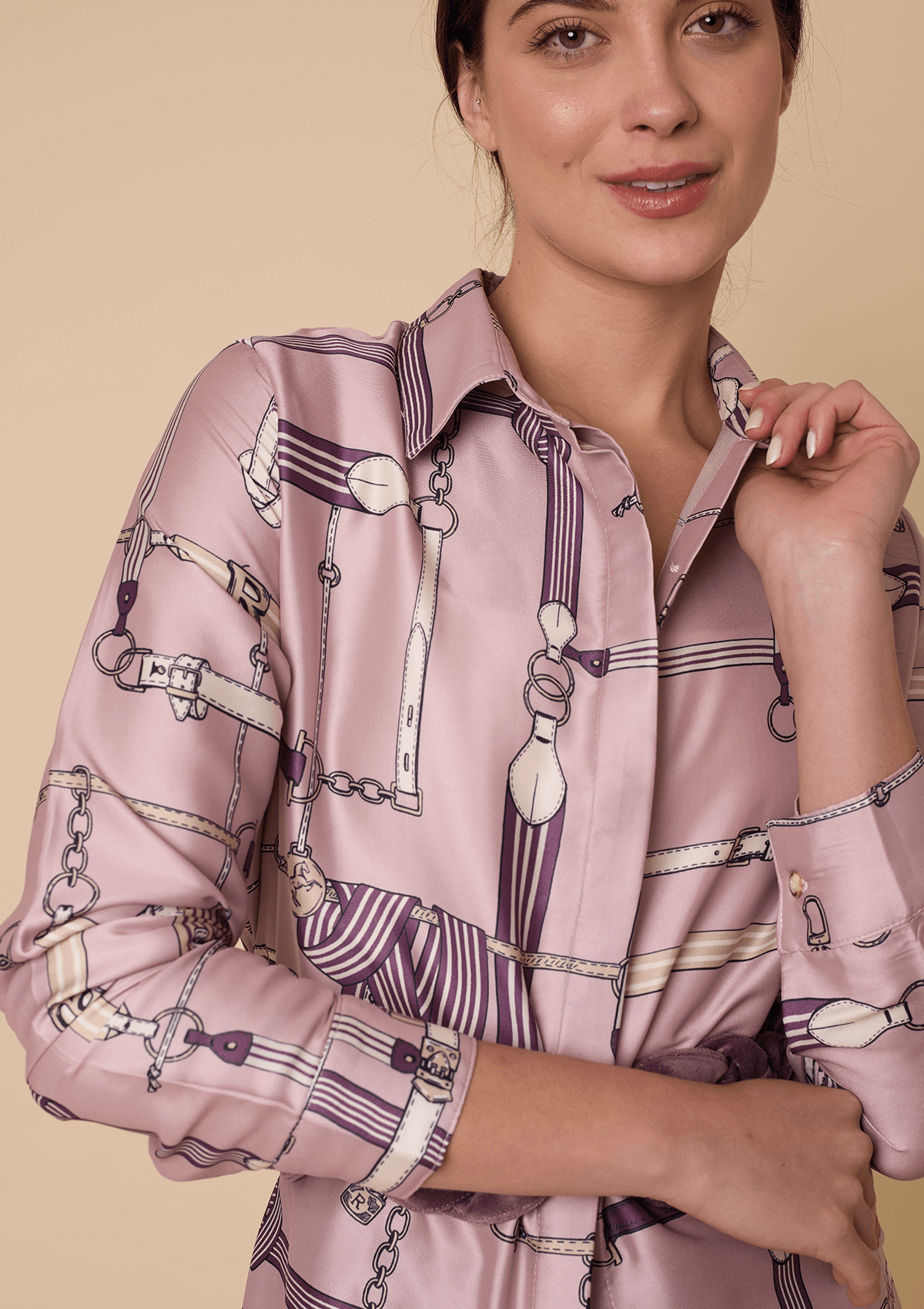 Equestrian Tunic Dress | Jubilea Print | Rose Blush