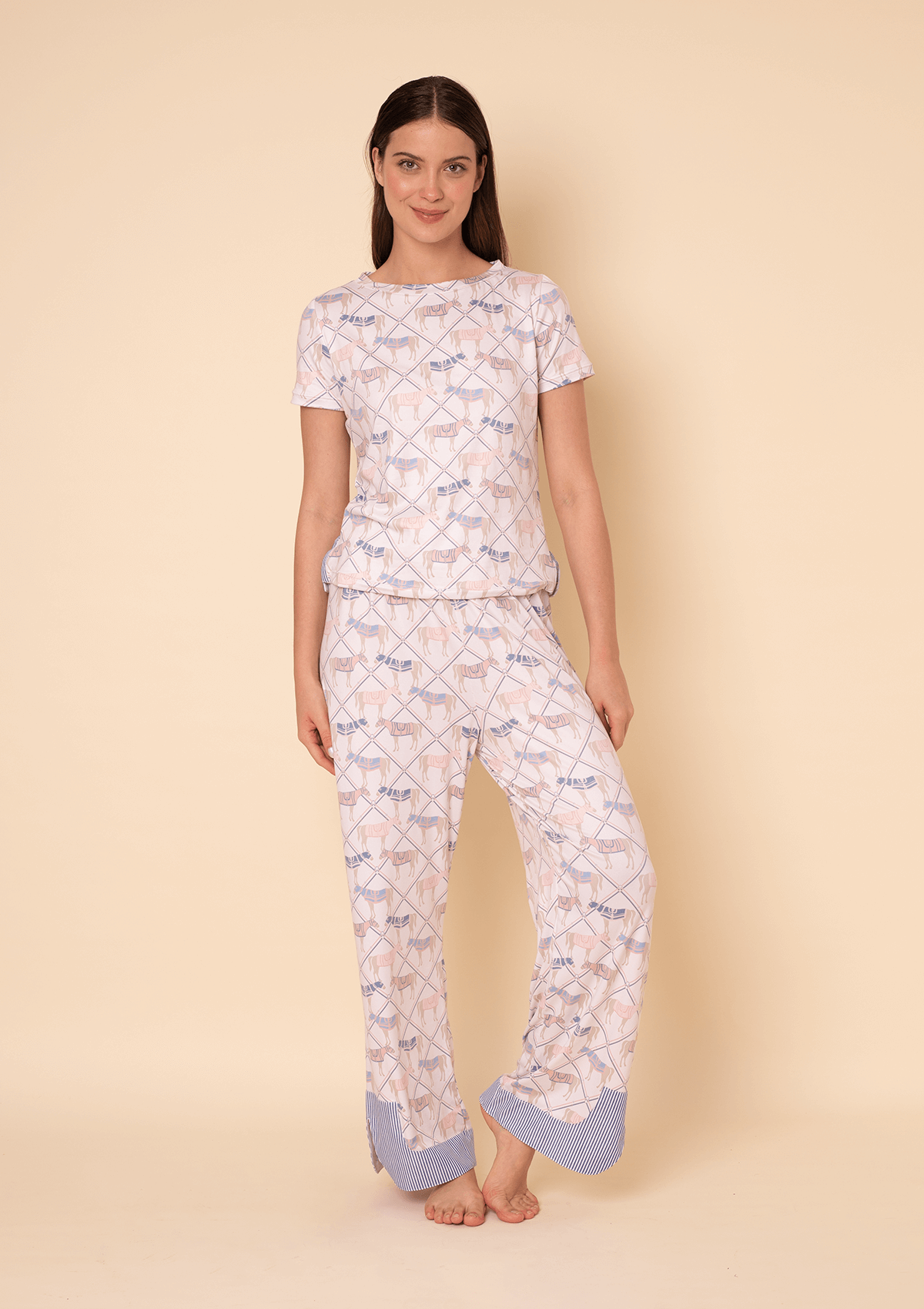 Aurora PJ's Set | Pants and T-shirt Set | Nude