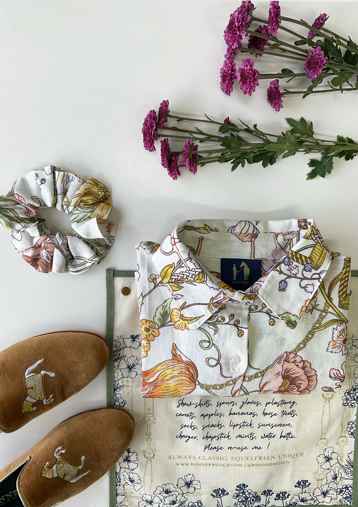 Basic Linen Shirt | Botany Flora Cream