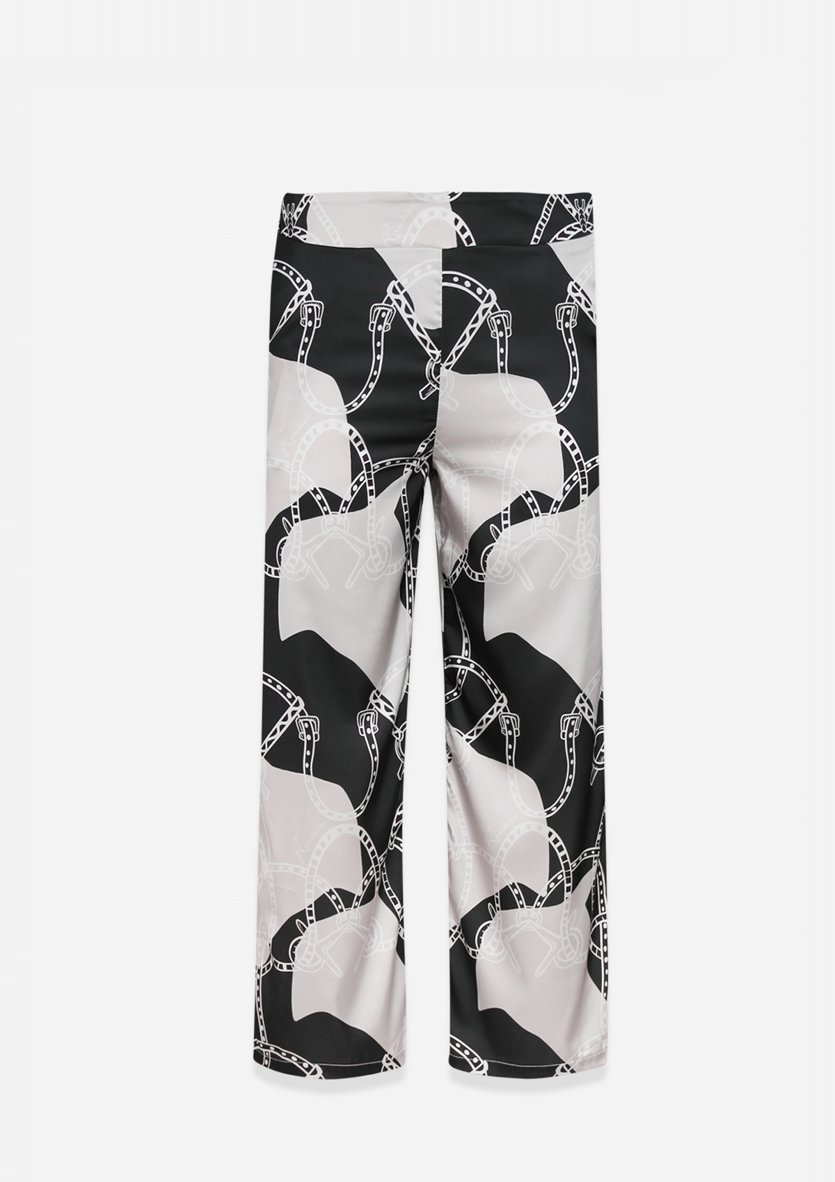 Lousia Trousers | Saddlery Print | Noirtaupe