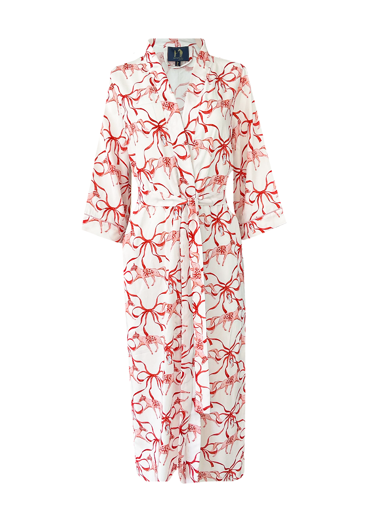 Lucky Ribbon Robe | Candy Cane | Equestrian Sleepwear Collection