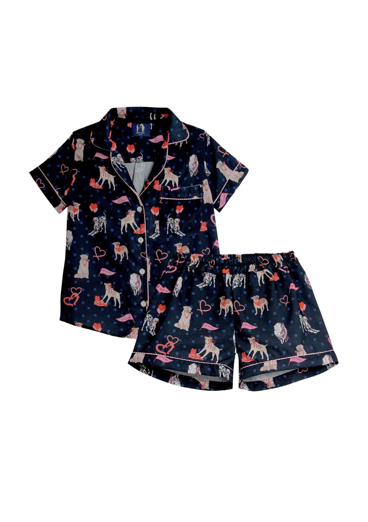 Loyal Luck PJ's Set | Short Sleeve | Midnight Blue