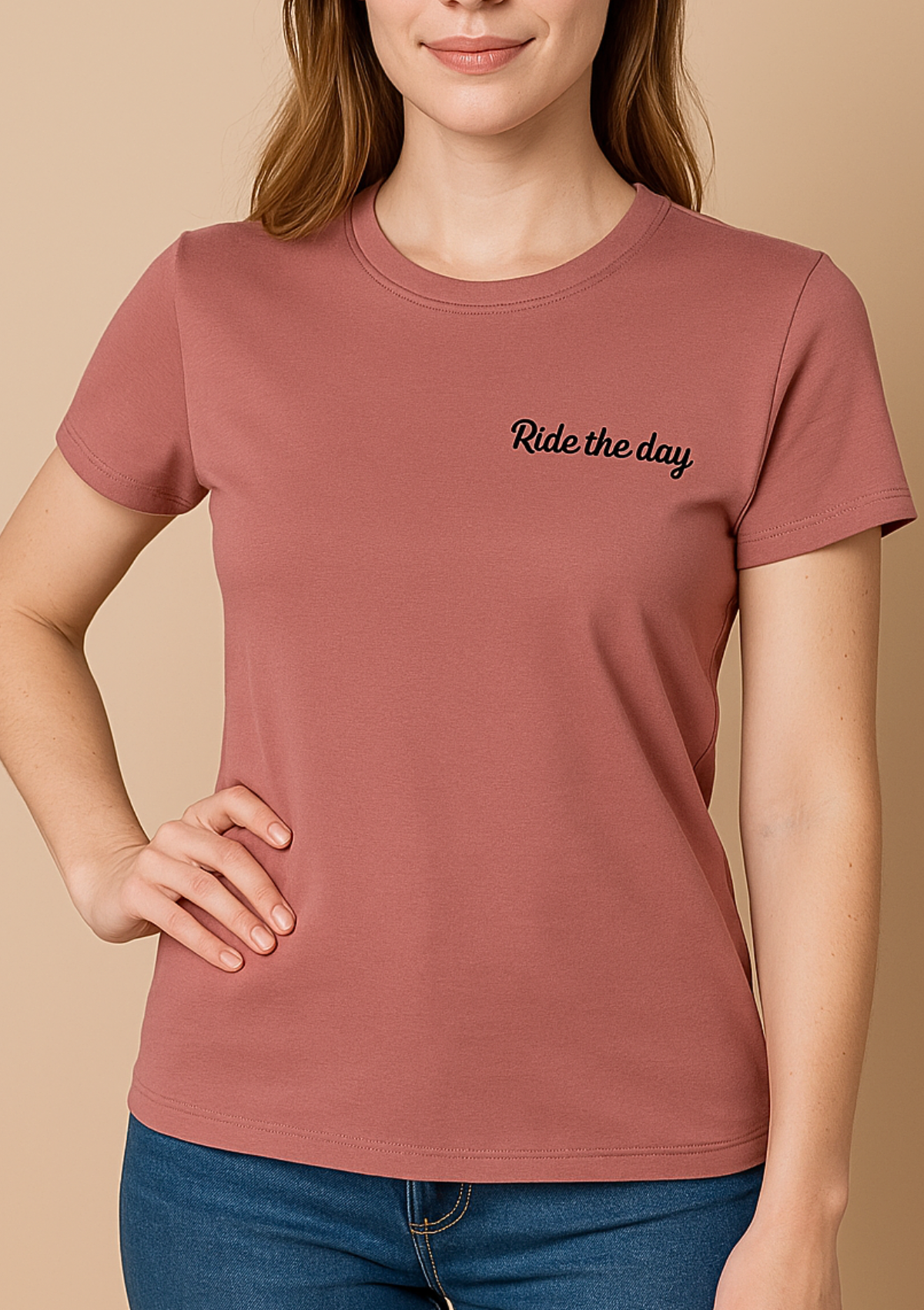 Ride The Day T-Shirt | Pink | Sample