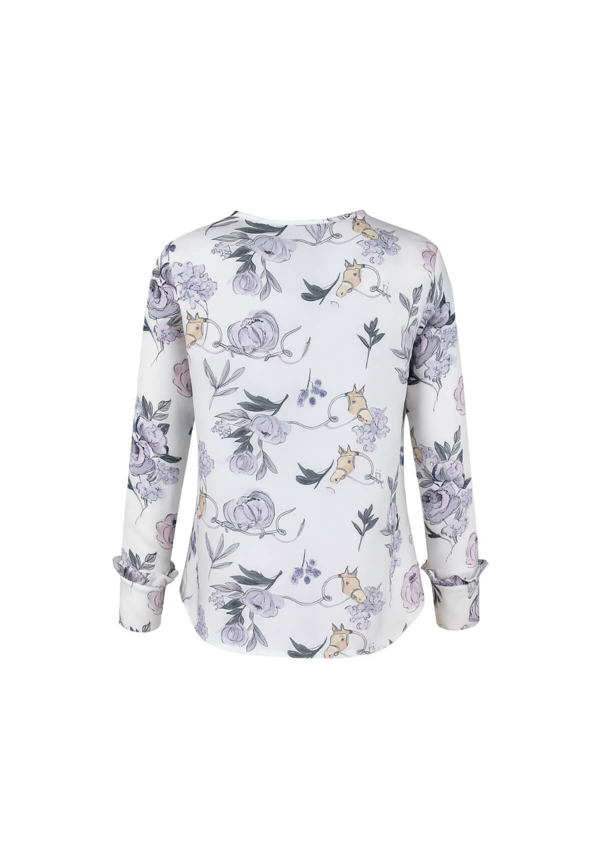 Alba Floral Blouse I White