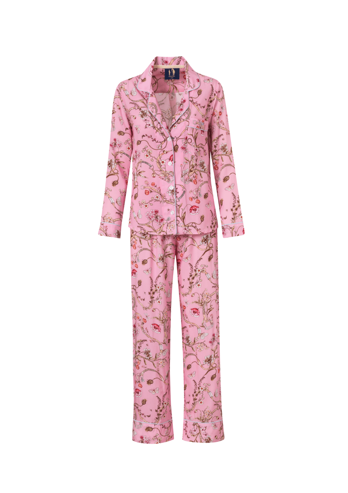 Herbaria Equestrian Pajama Set | Long Sleeve | Rose