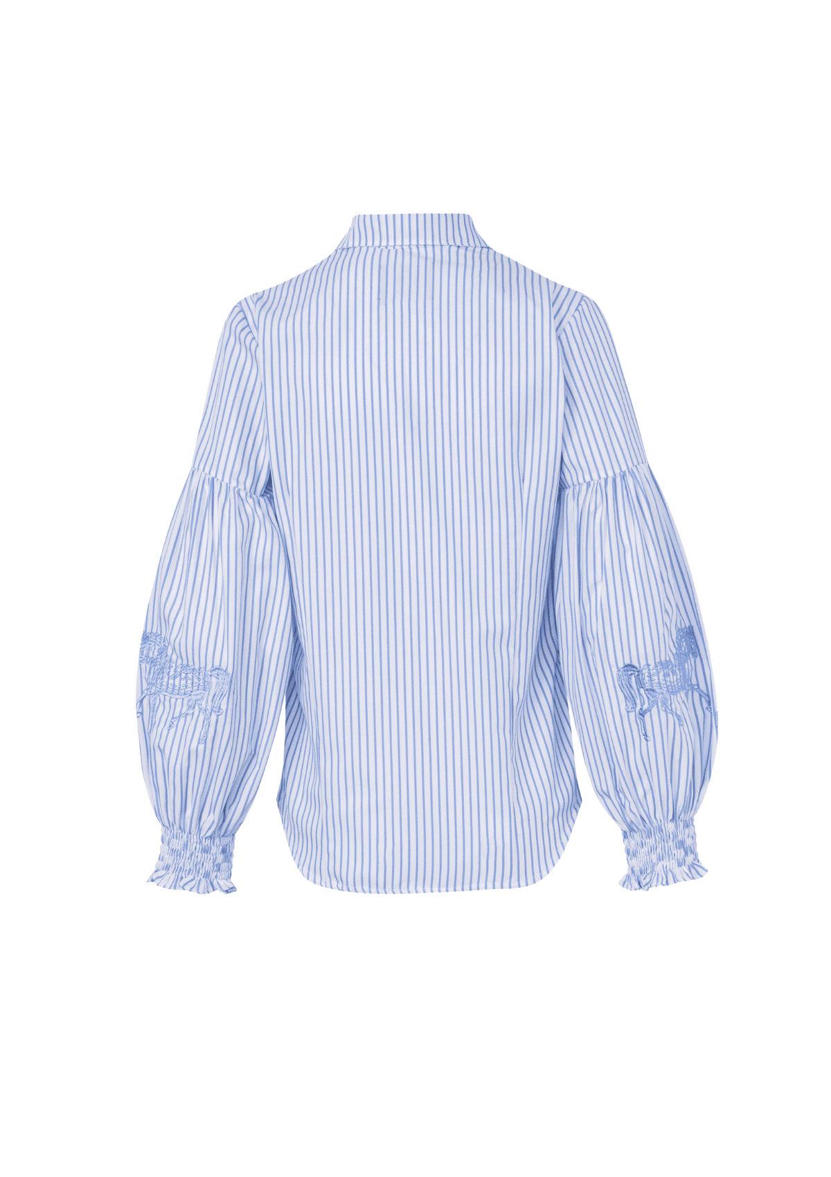 Annie Shirt Embroidered Stripes | Blue Horse