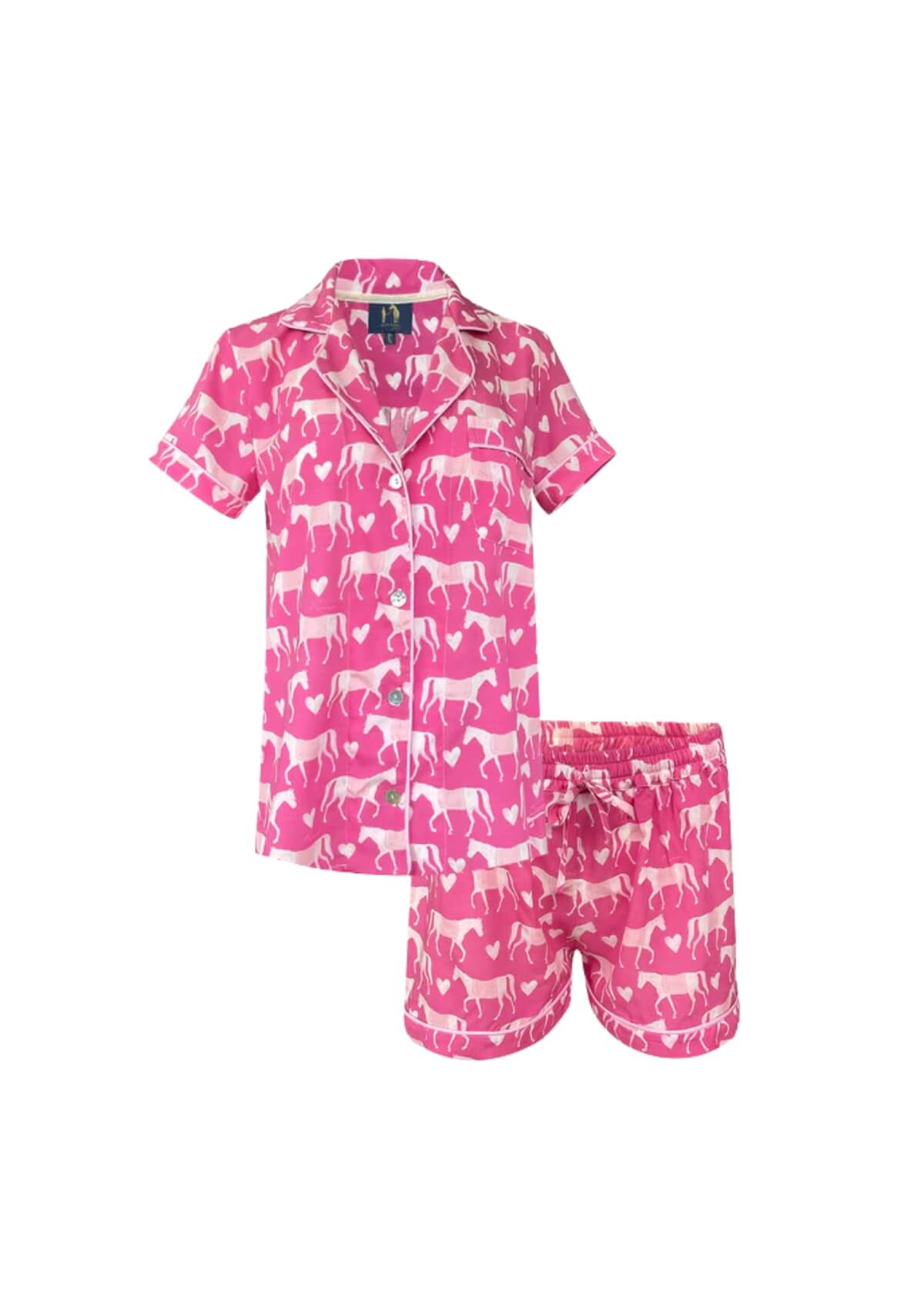 Be Mine PJ'S Set | Short Sleeve | Hot Pink | Sample