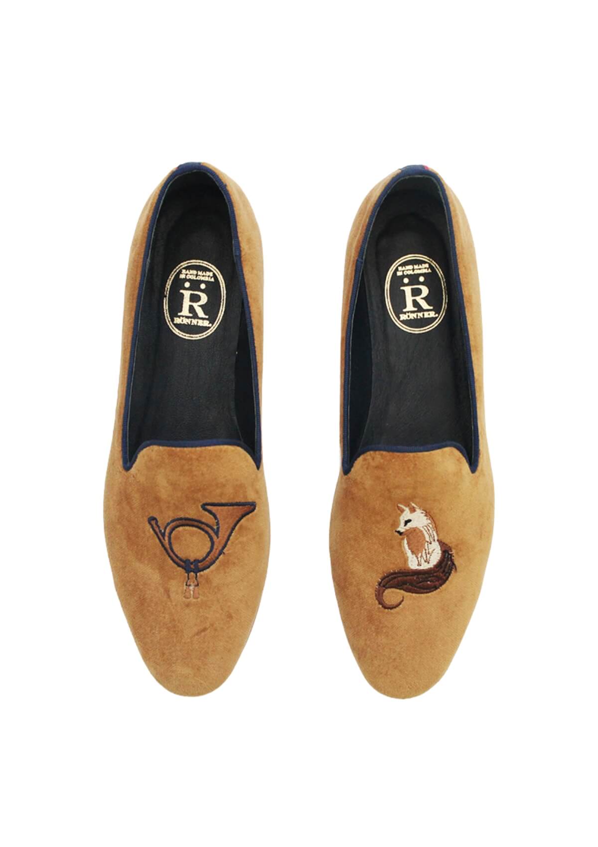 Mimosa Velvet Loafers | Fox | Camel
