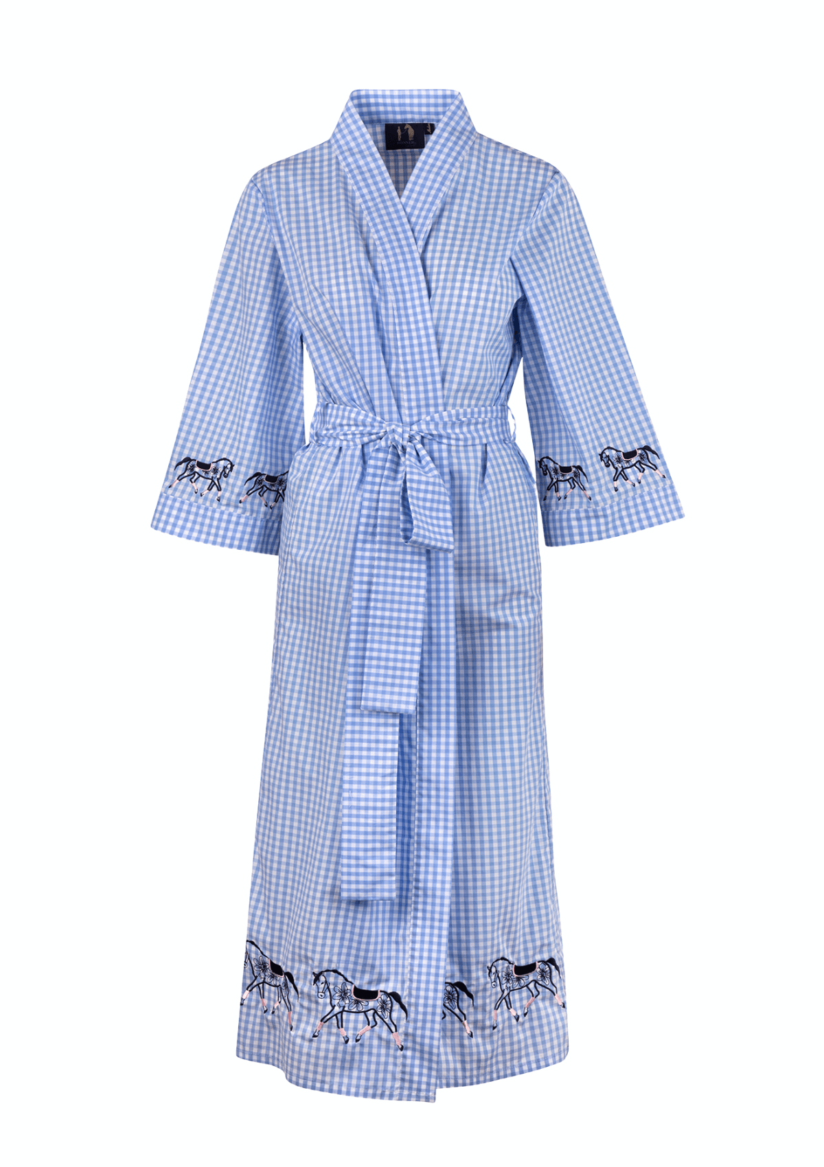 Embroidered Robe | Blue