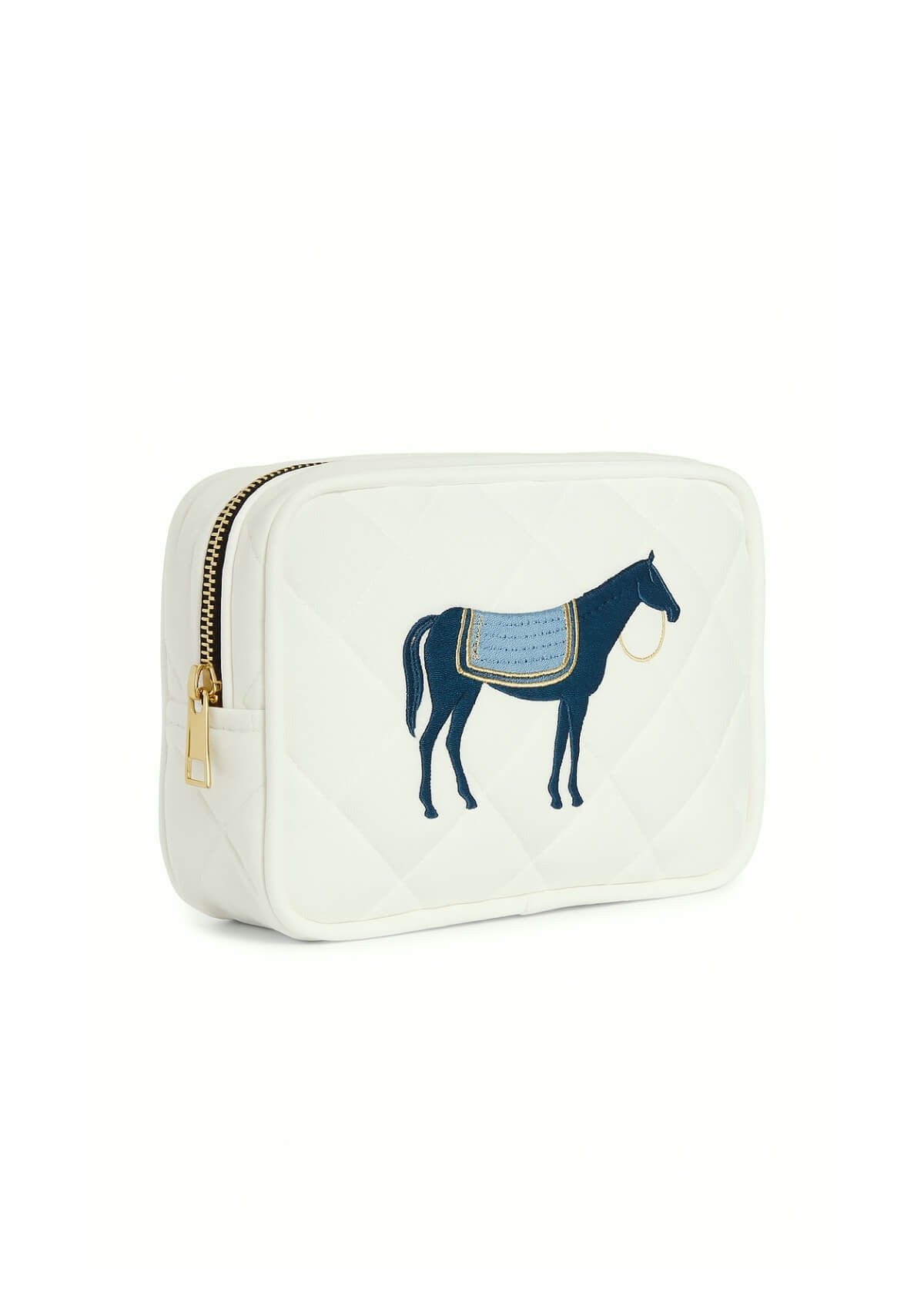 Hamptons Essentials Pouch | White & Blue