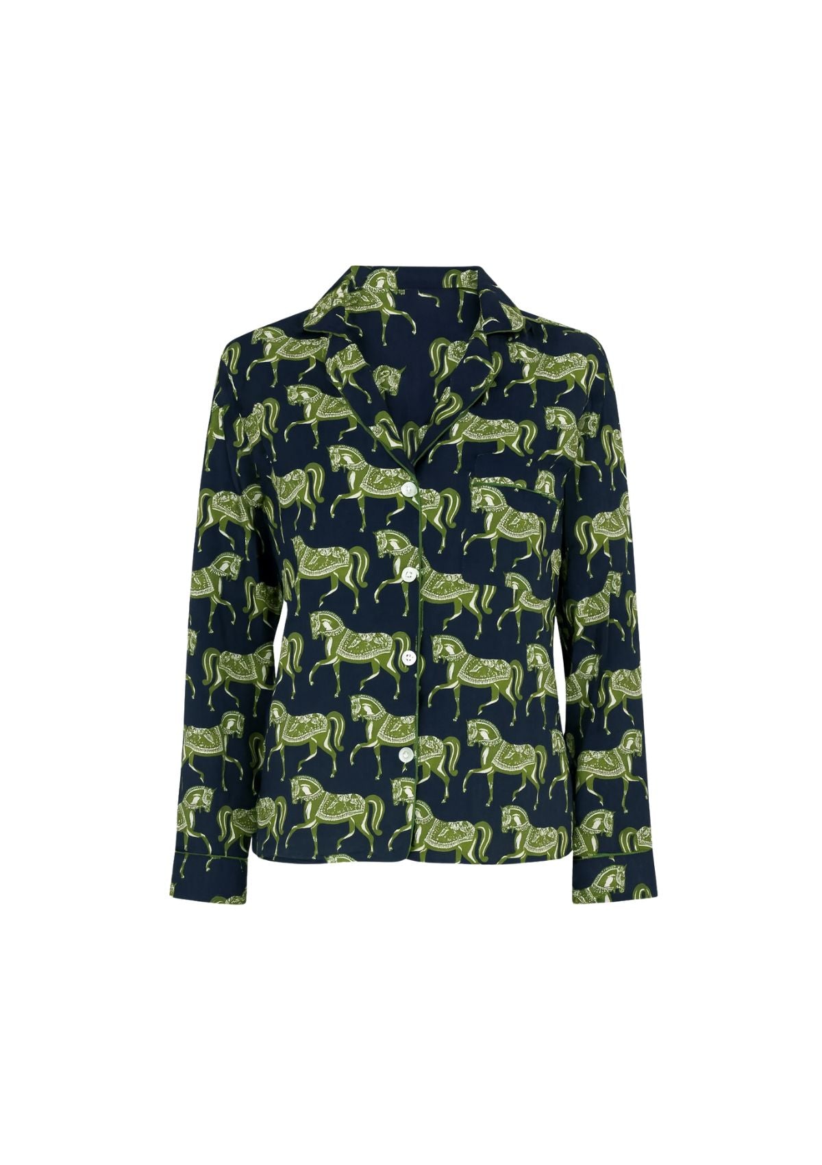 Whisper PJ's Shirt | Long Sleeve | Rossamare Print | Sample