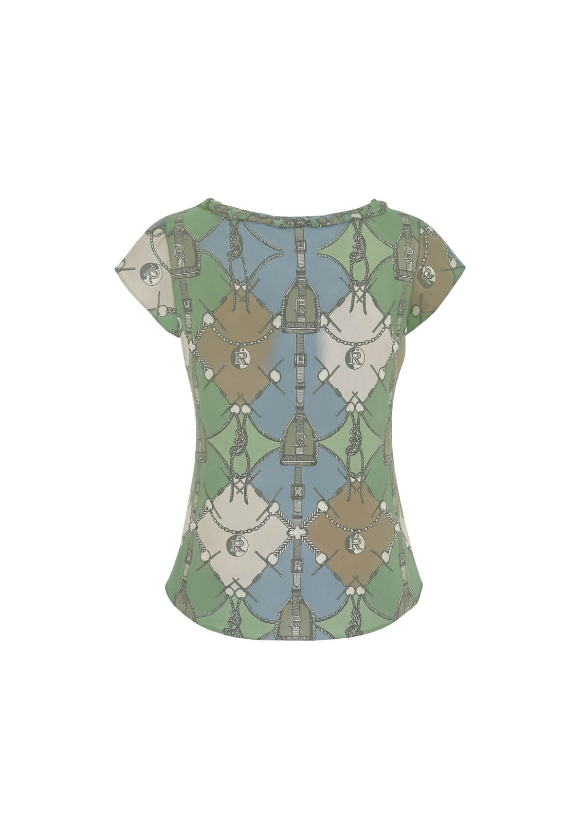 Céline Blouse | Morsetti Print | Green