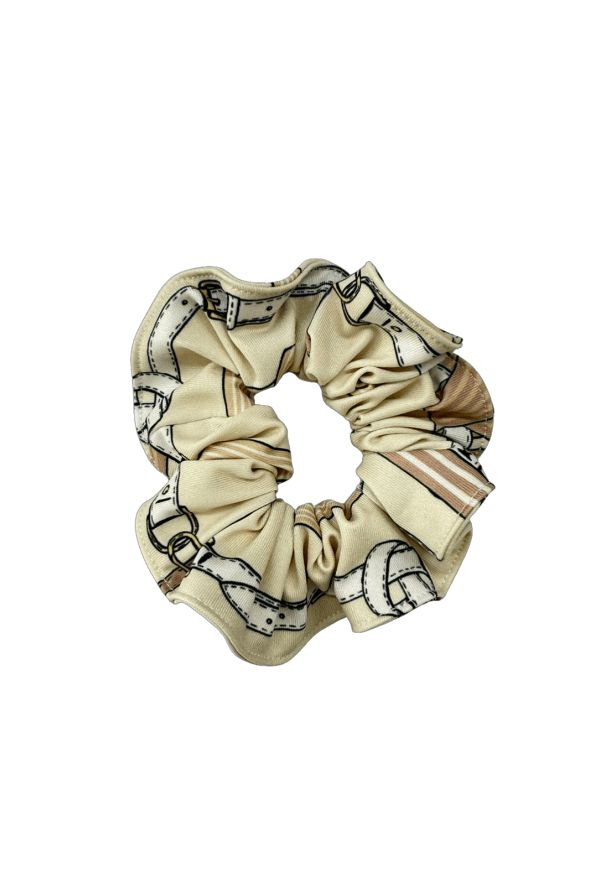 Hair Scrunchie | Jubilea Print | Champagne