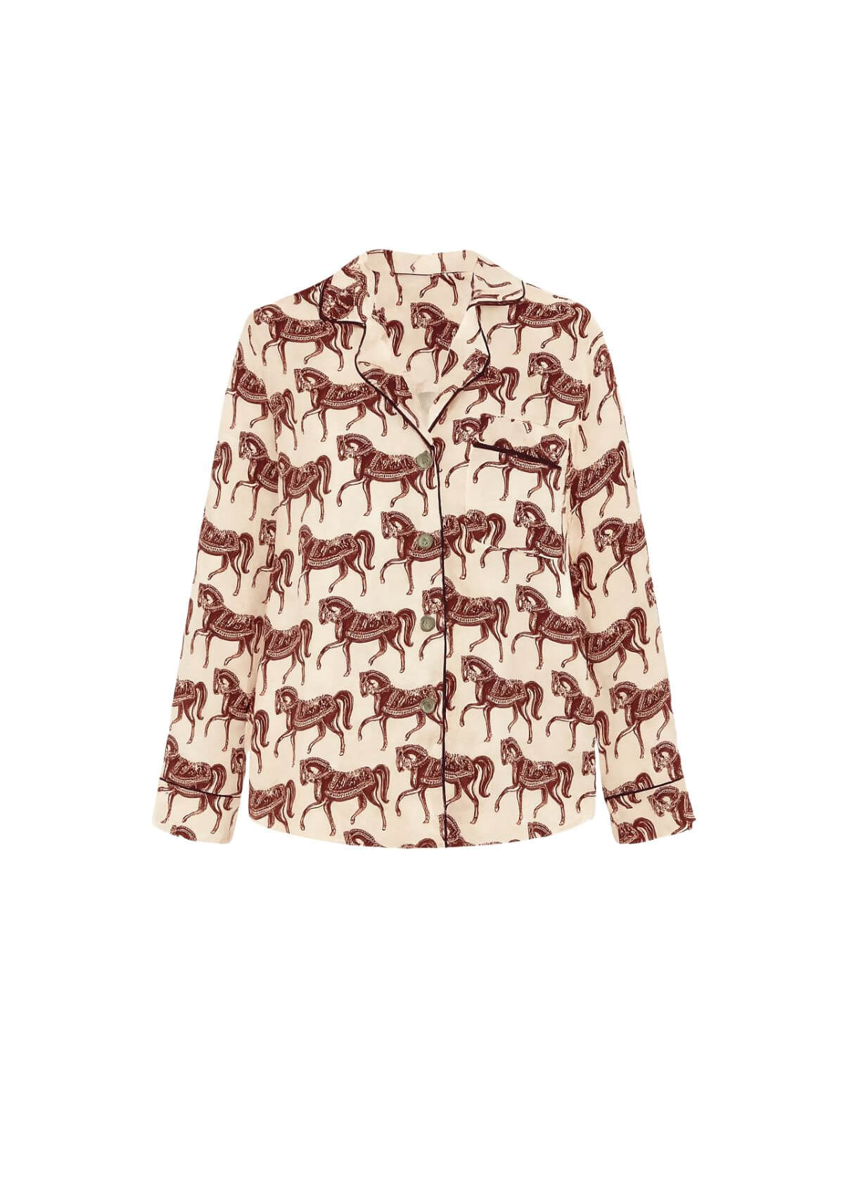 Whisper PJ's Shirt | Long Sleeve | Rossamare Print | Sample