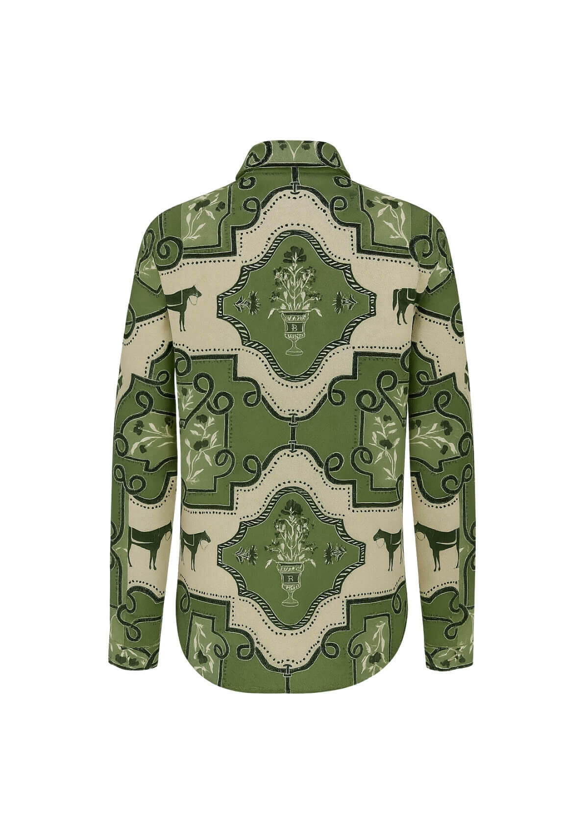Chantal Shirt | Veranda Print | Green
