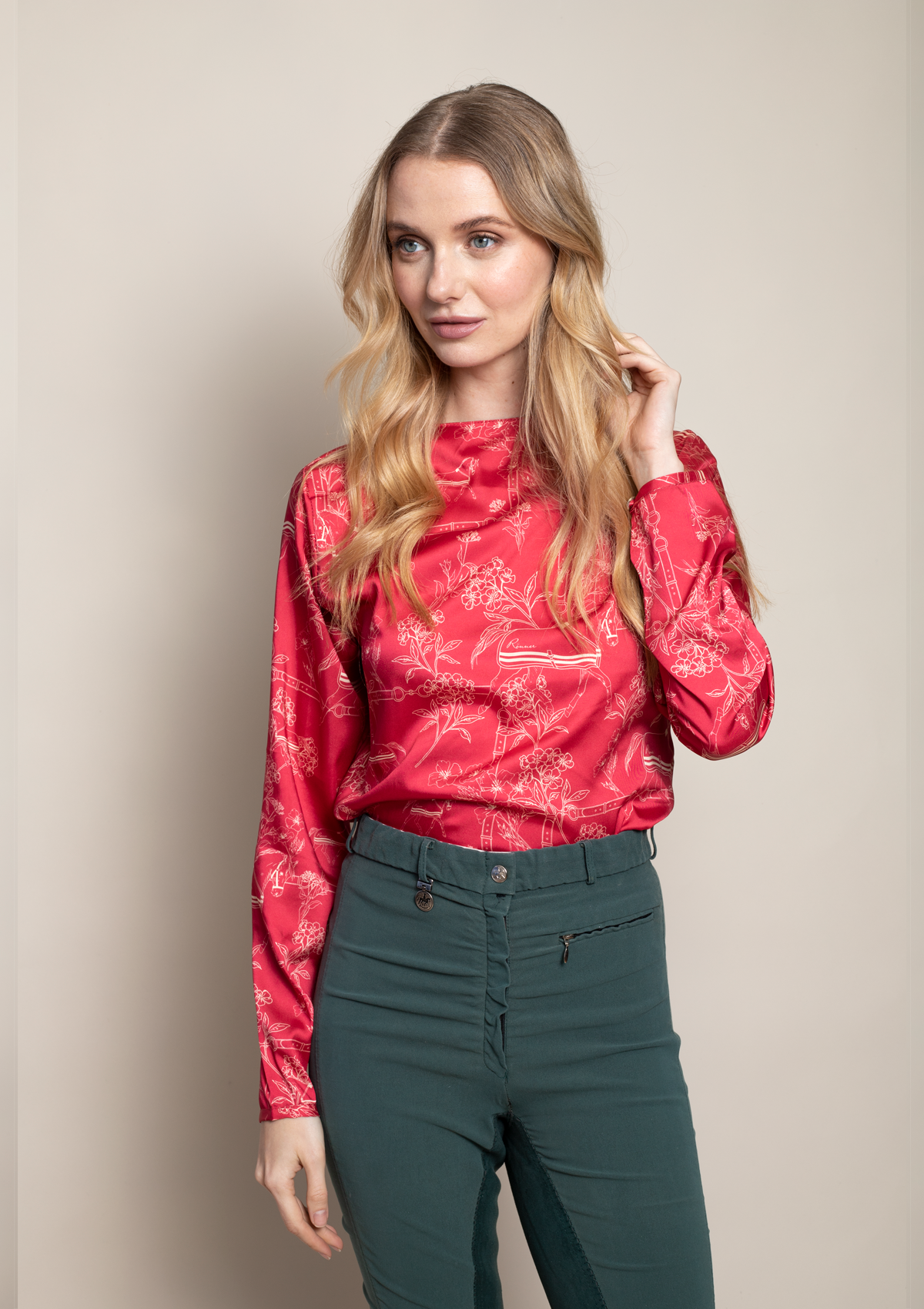Merens Cranberry Blouse