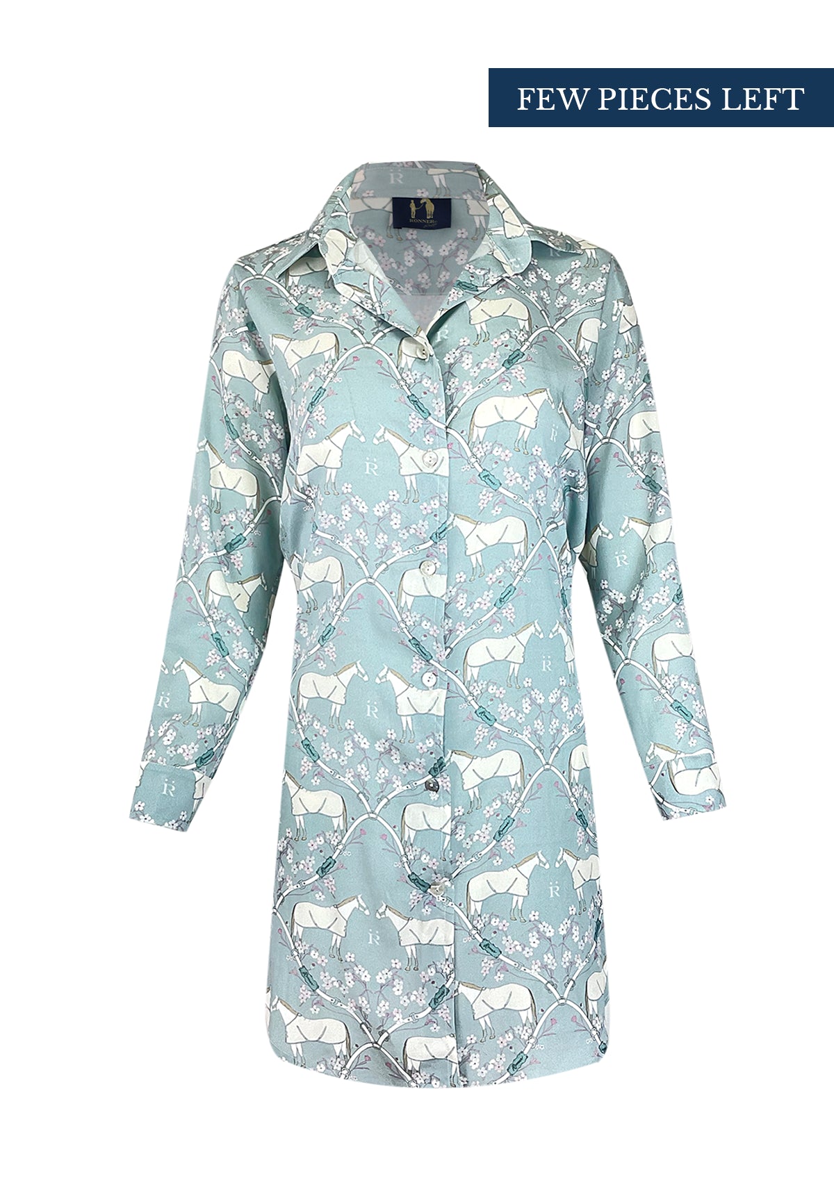 Midnight Mare Nightshirt | Blue | Equestrian Sleepwear Collection