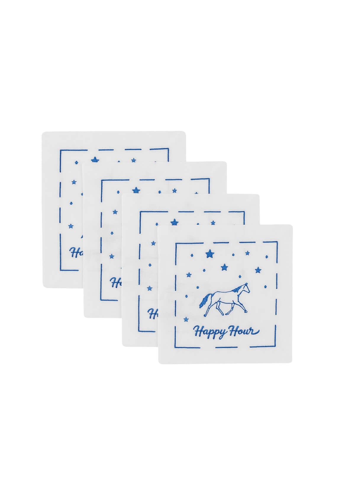 Happy Hour-ses | Embroidered Cocktail Napkins