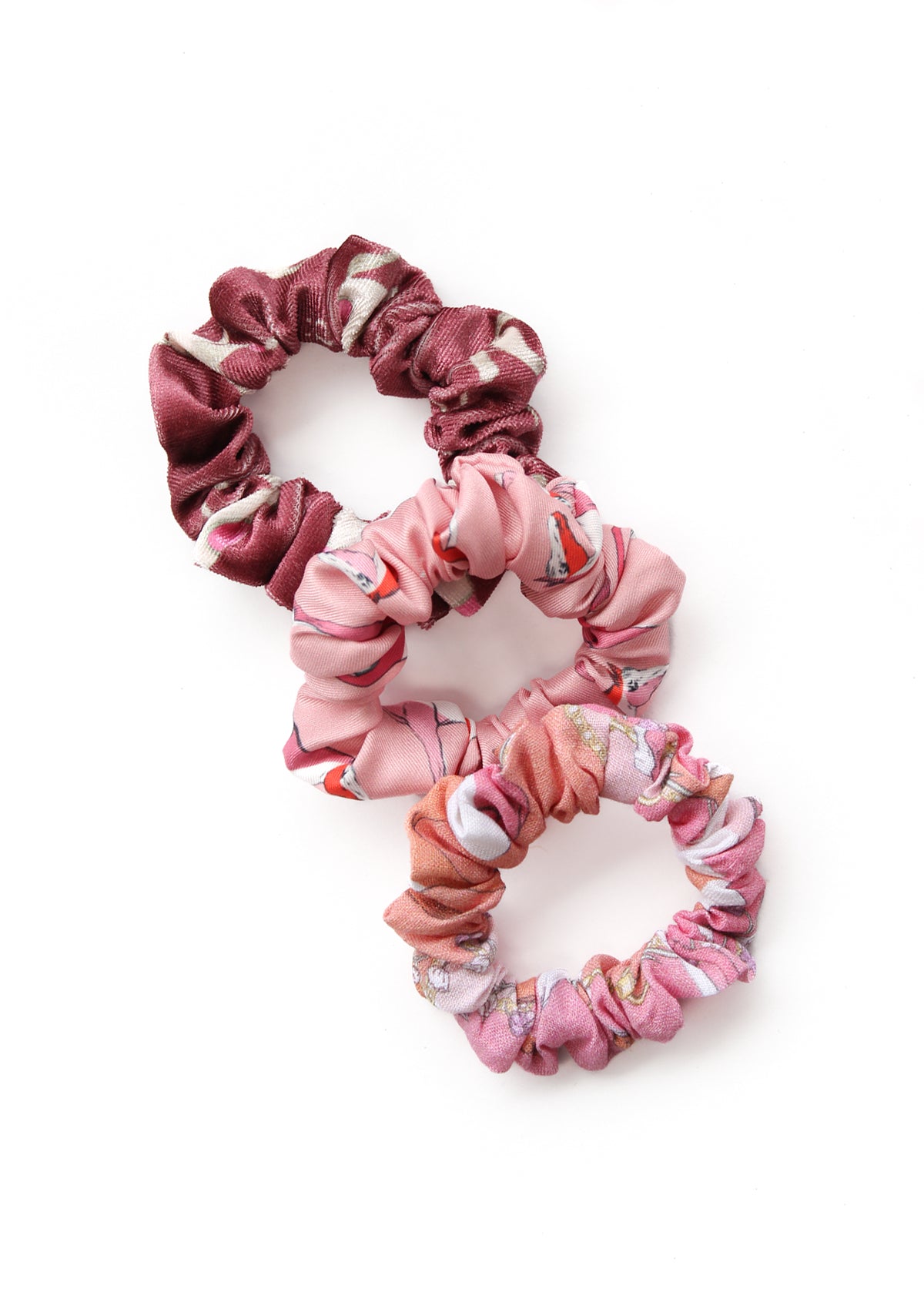 Rönner's Triple Treat Scrunchie Set Rose