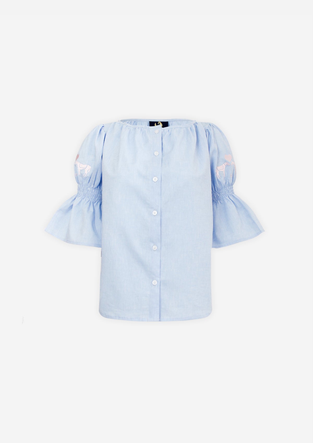 Valentine's Annie Shirt Embroidered | Lavender