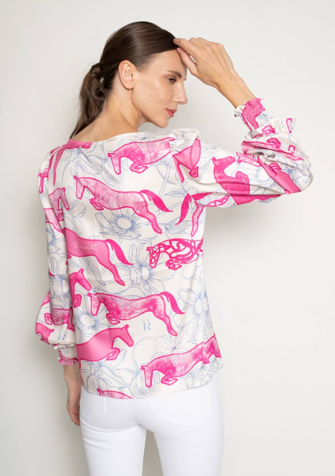 Bella Dona Blouse | Shutterfly Print | Pink