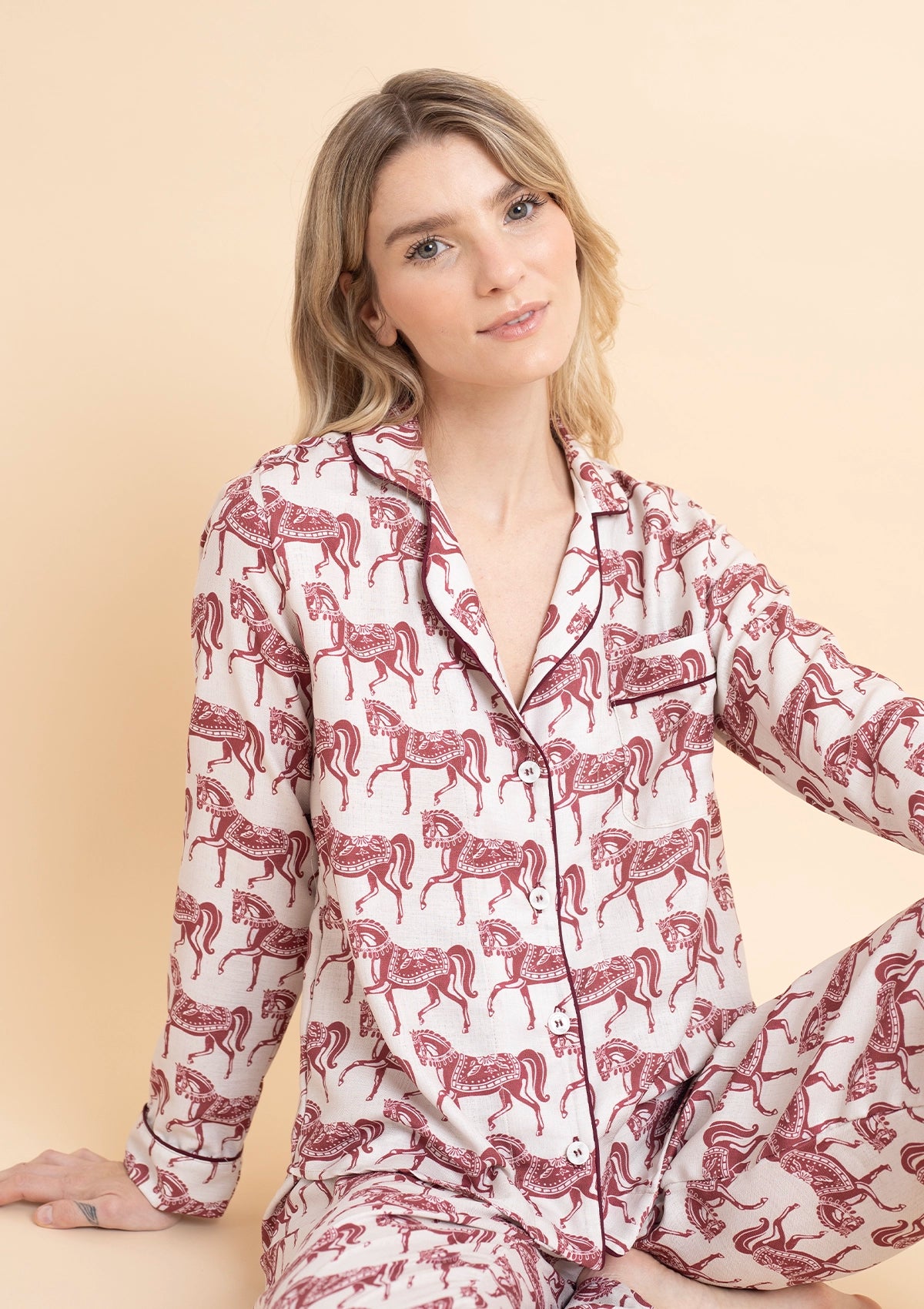 Whisper PJ's Set | Long Sleeve | Blossomare Print