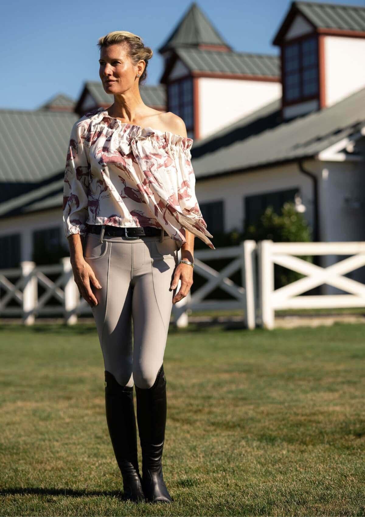 Adele Blouse | Volt Print | Terracotta Rust - RönnerXS