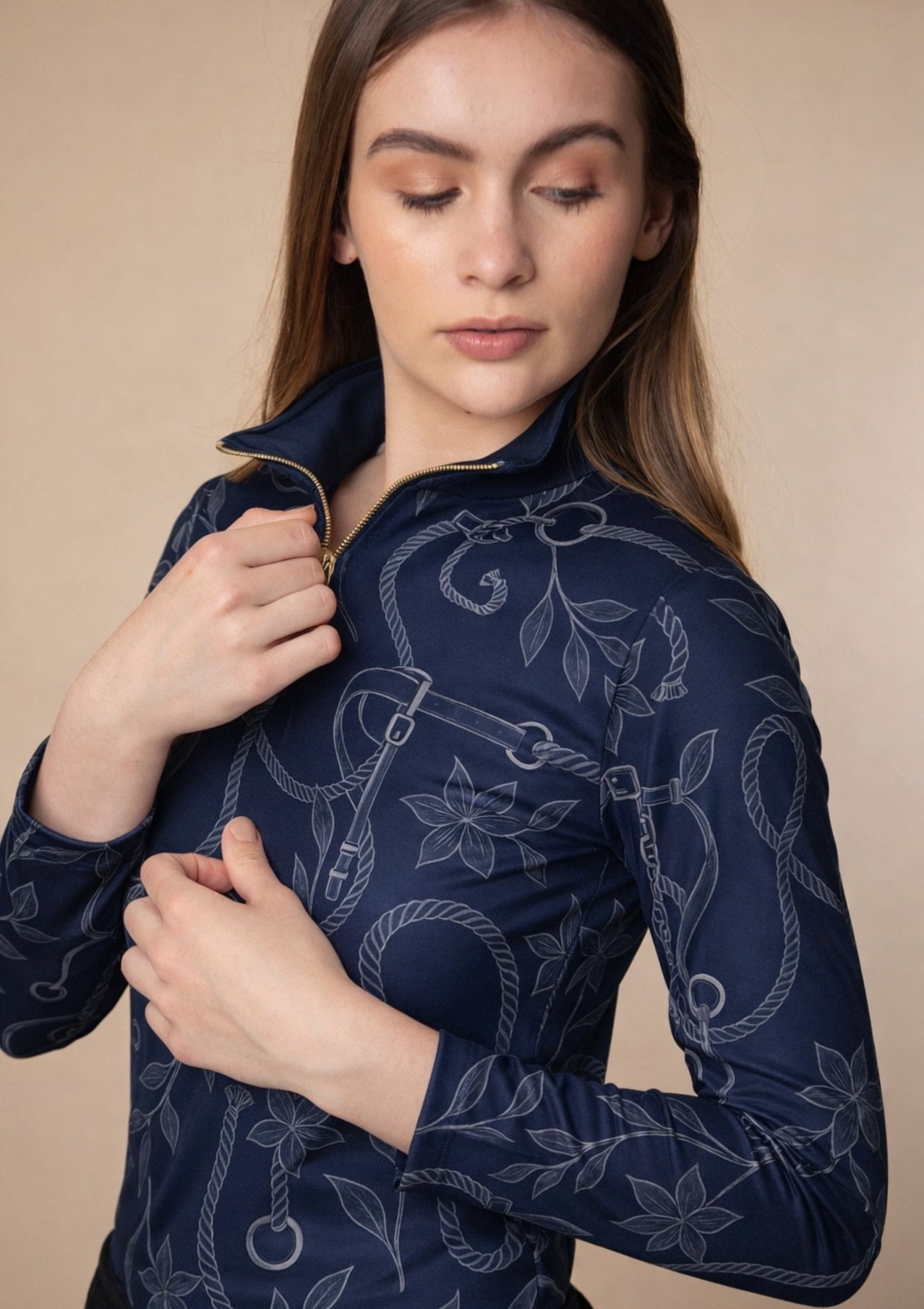 Annecy Q - Zip Ropes Print - RönnerNavy