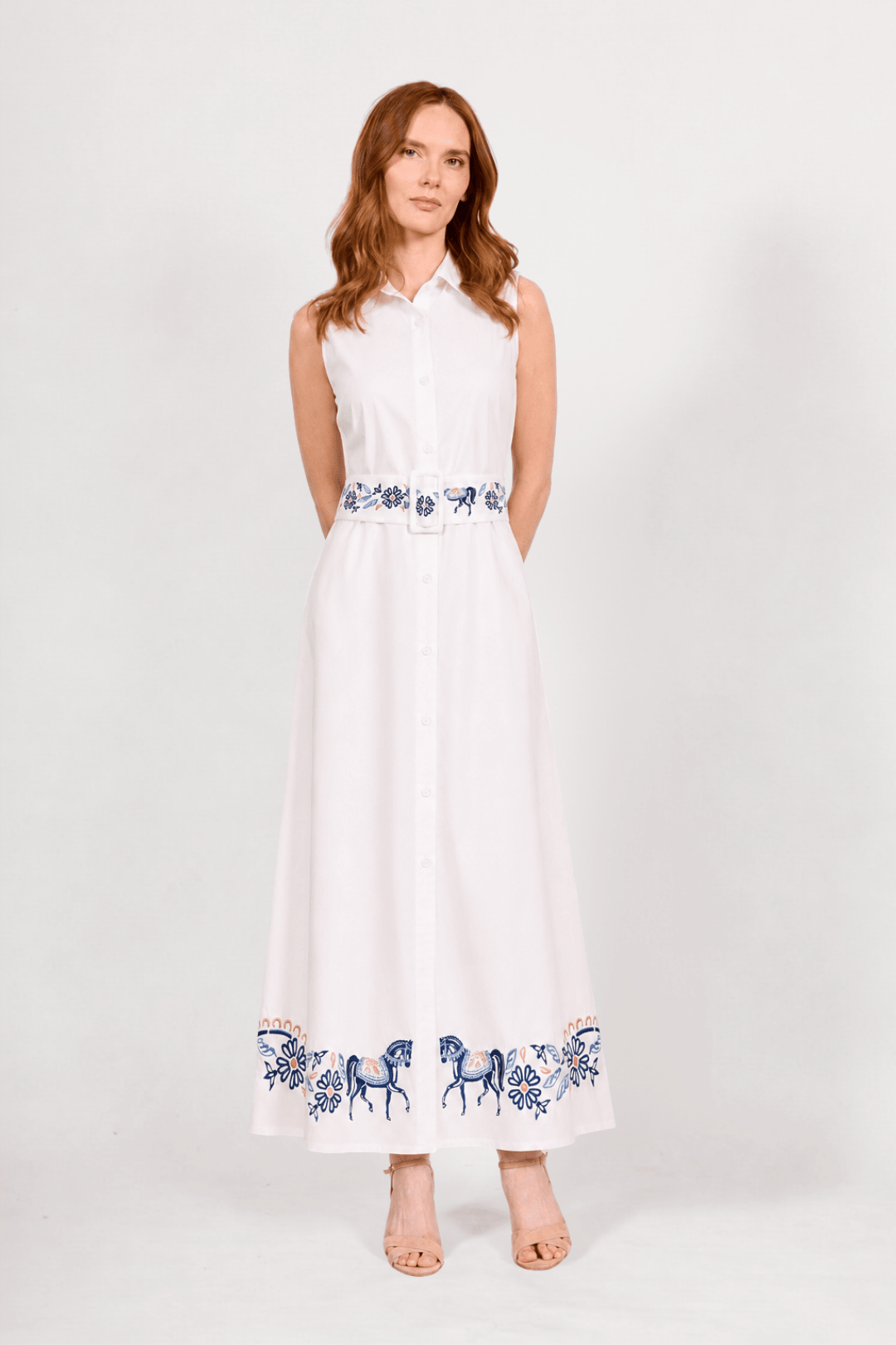 Annie Florale Embroidered Cotton Dress - RönnerDressXS