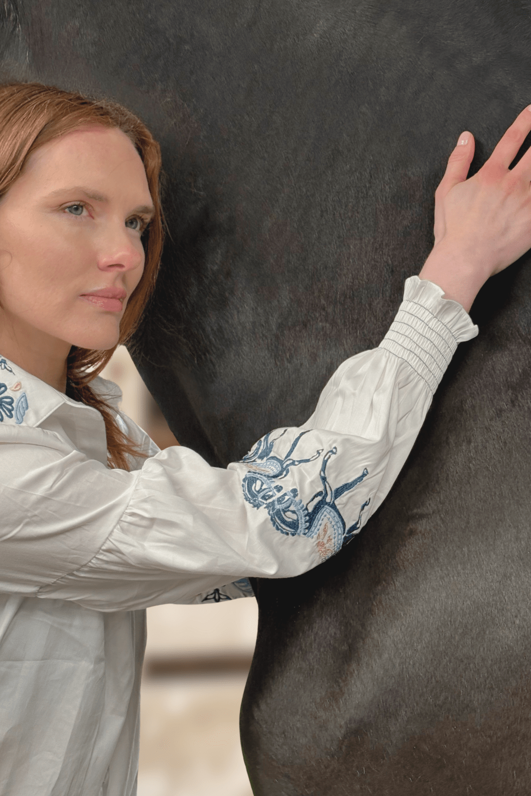 Annie Florale Shirt | White - RönnerBlouseXS