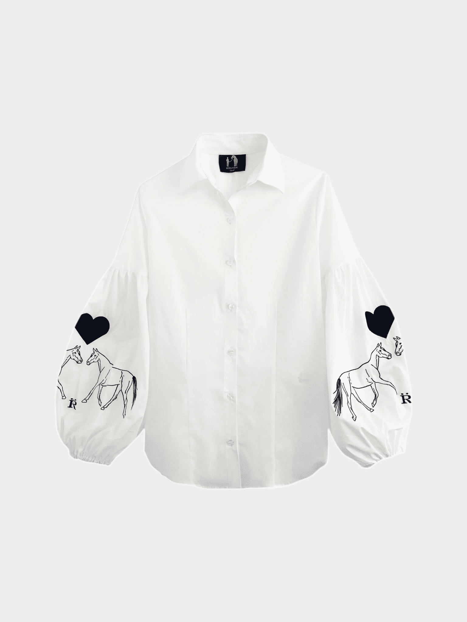 Annie Shirt Embroidered | Love - RönnerShirtXS