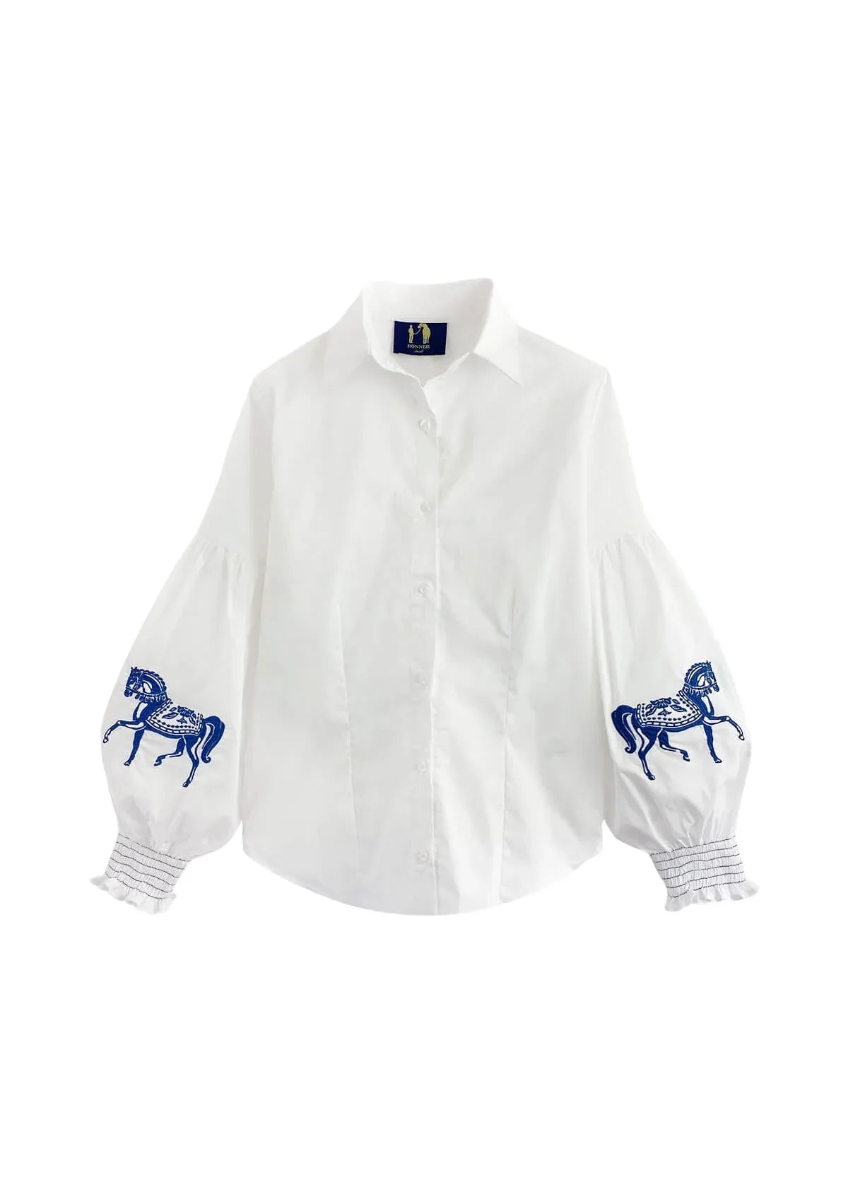 Annie Shirt Embroidered | White - RönnerBlousesXS